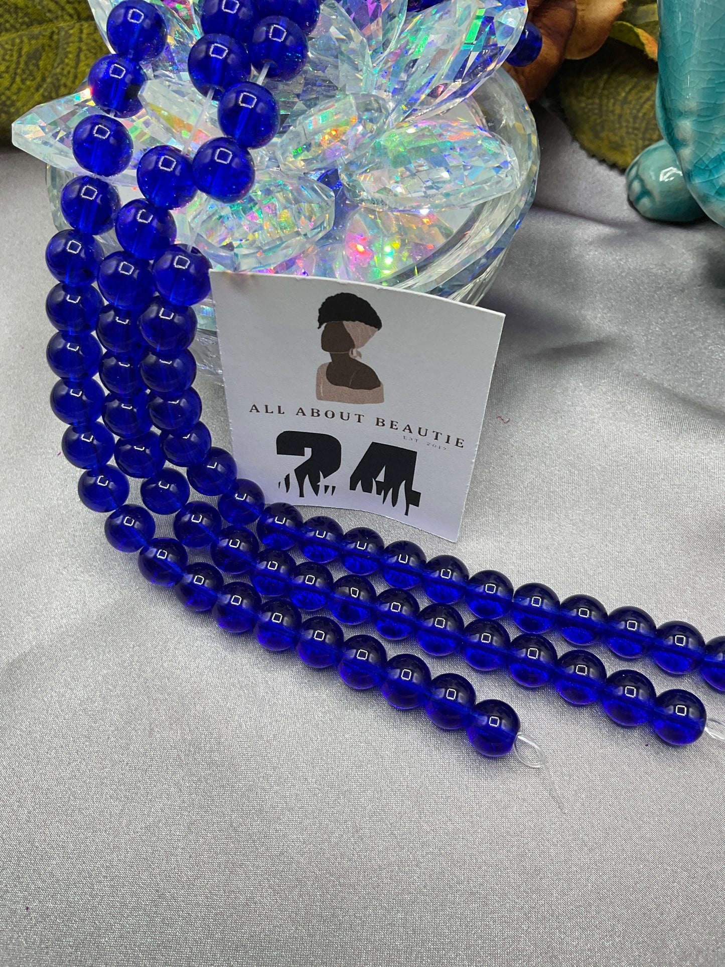 10mm Glass Bead Strands