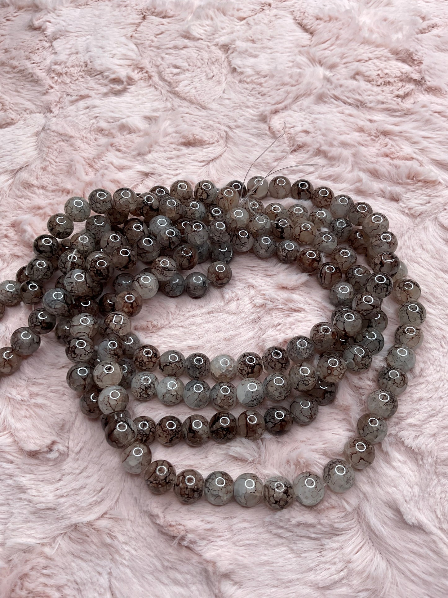 10mm Glass Bead Strands