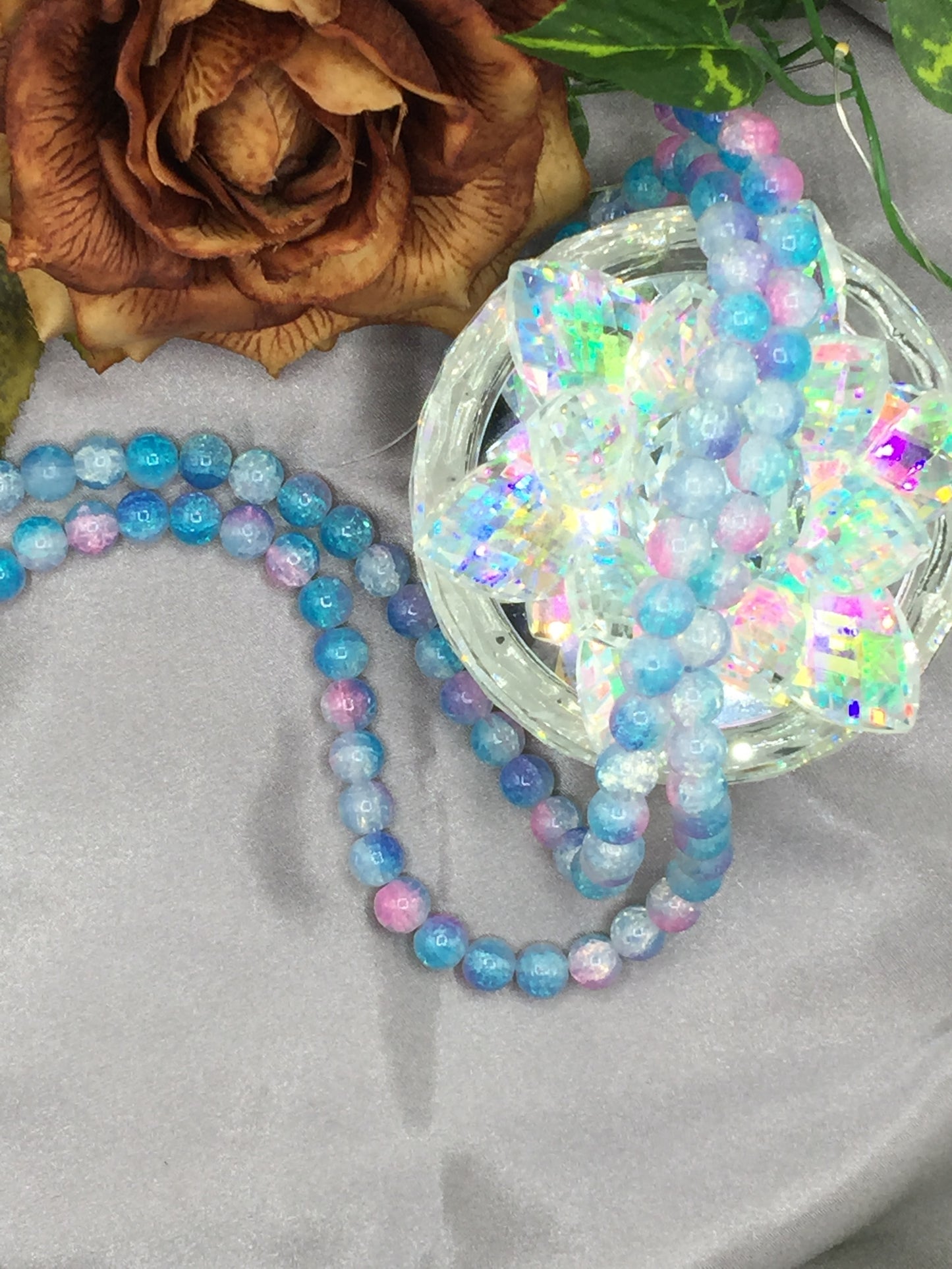10mm Glass Bead Strands