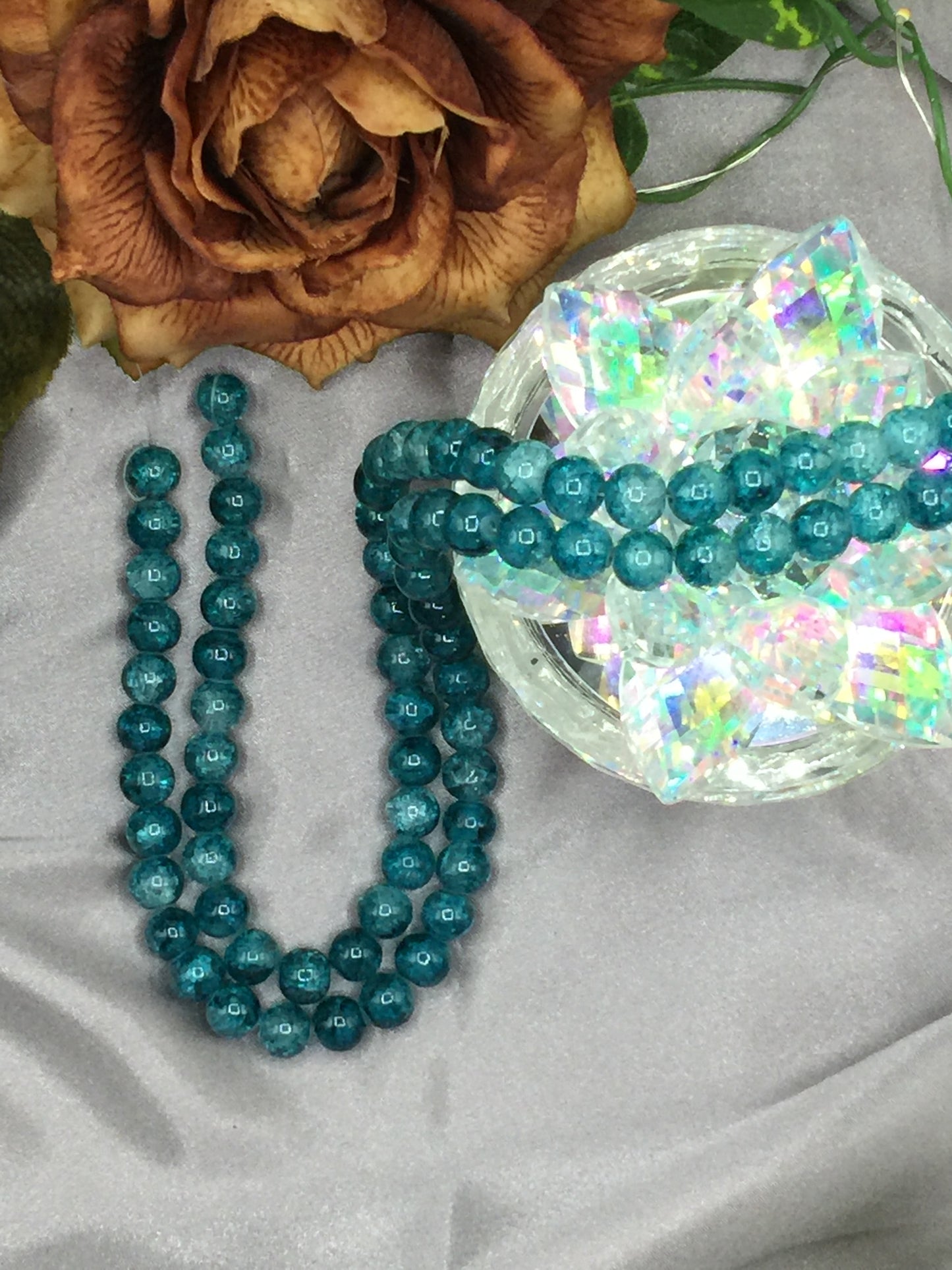 10mm Glass Bead Strands