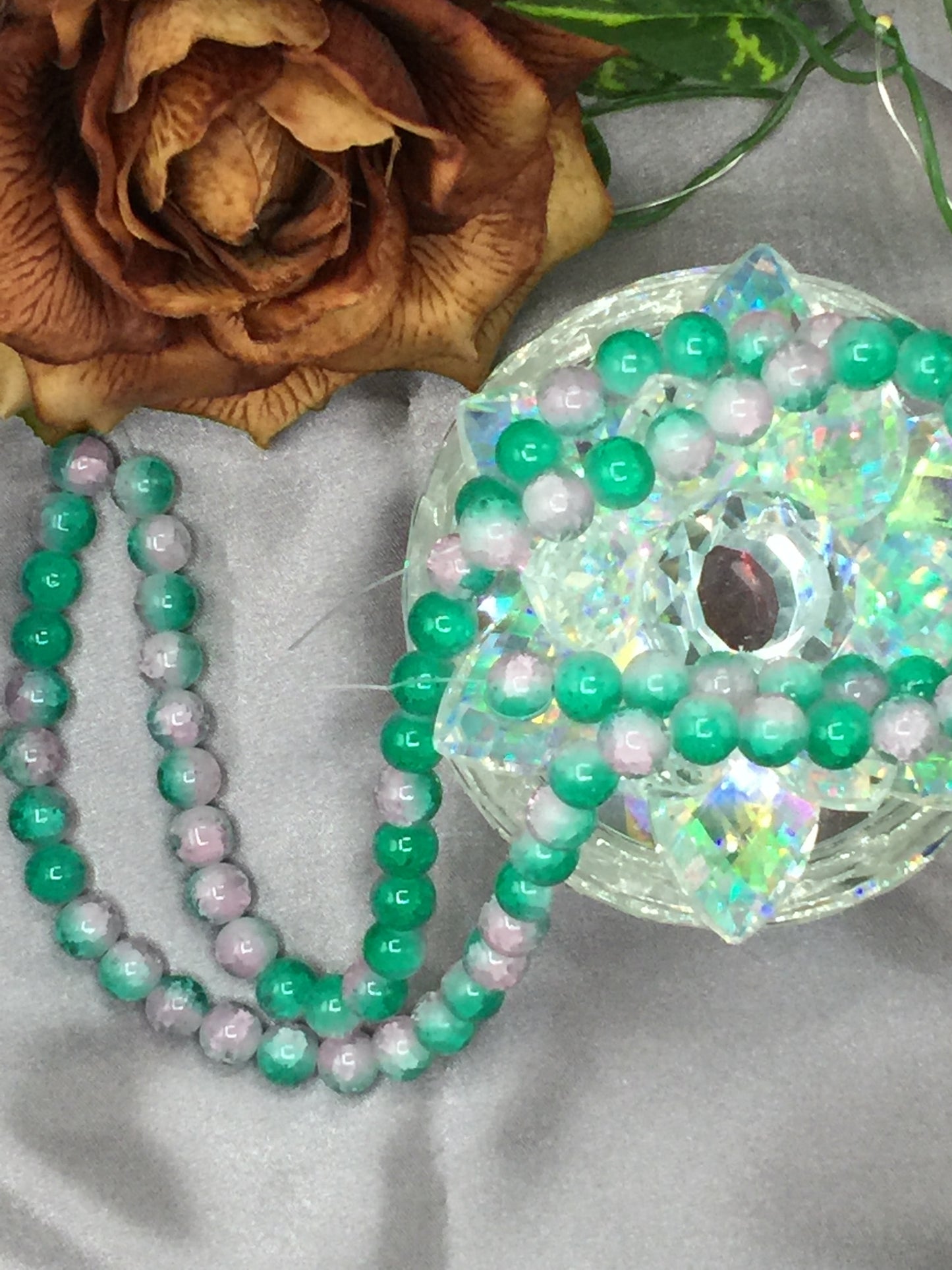 10mm Glass Bead Strands