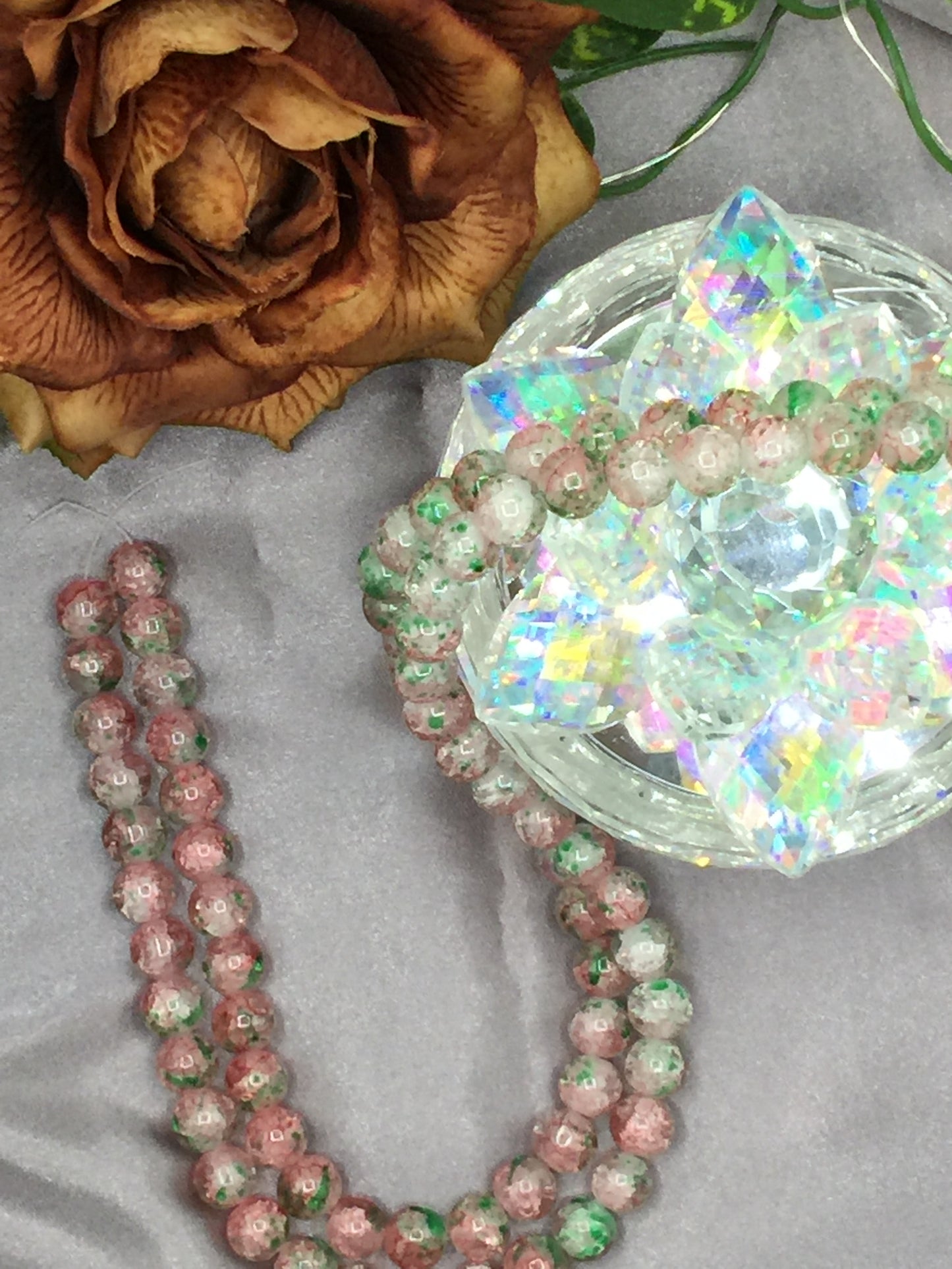 10mm Glass Bead Strands