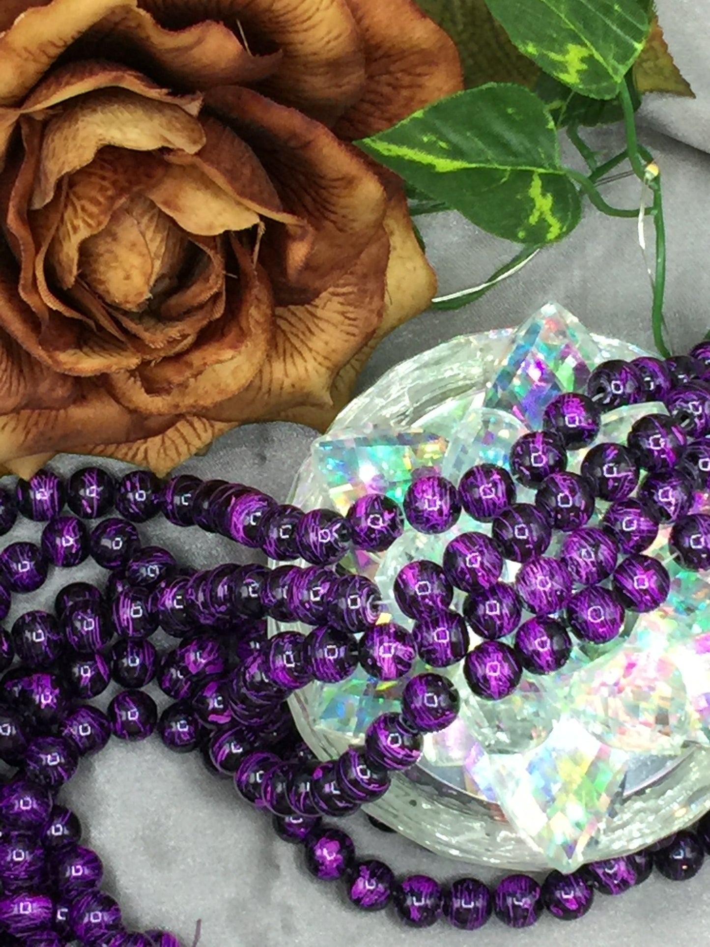 10mm Glass Bead Strands