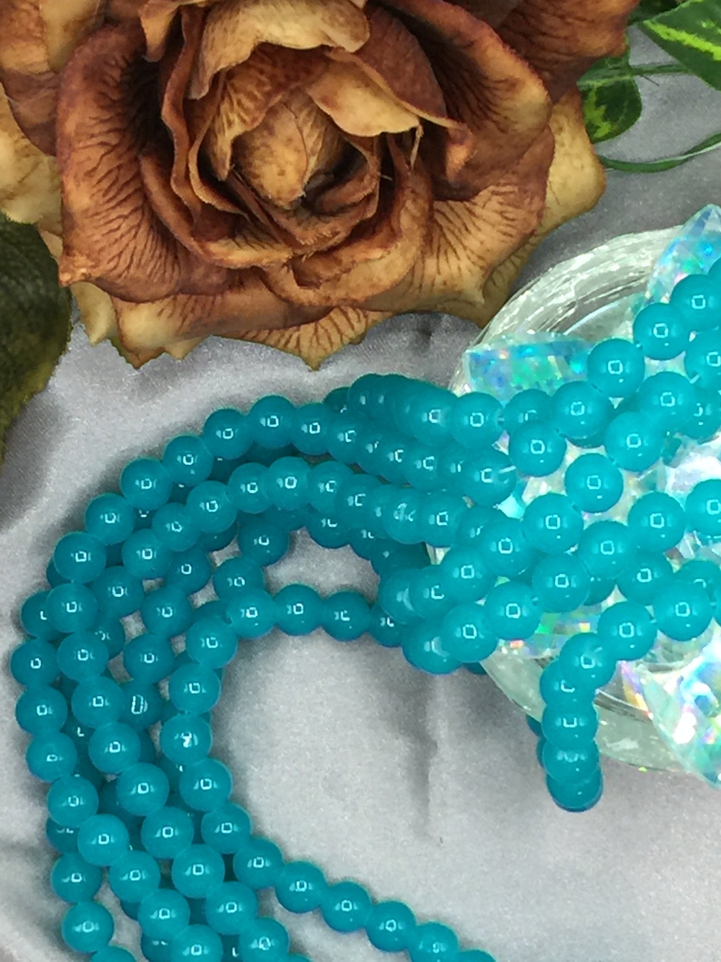 10mm Glass Bead Strands
