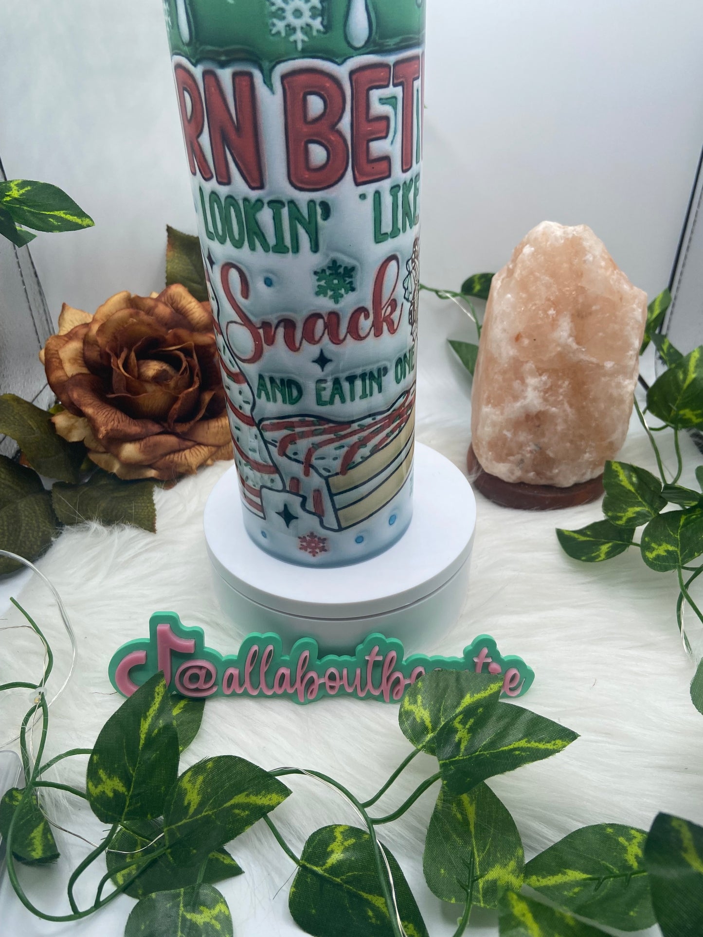 Christmas Cake 3D tumbler