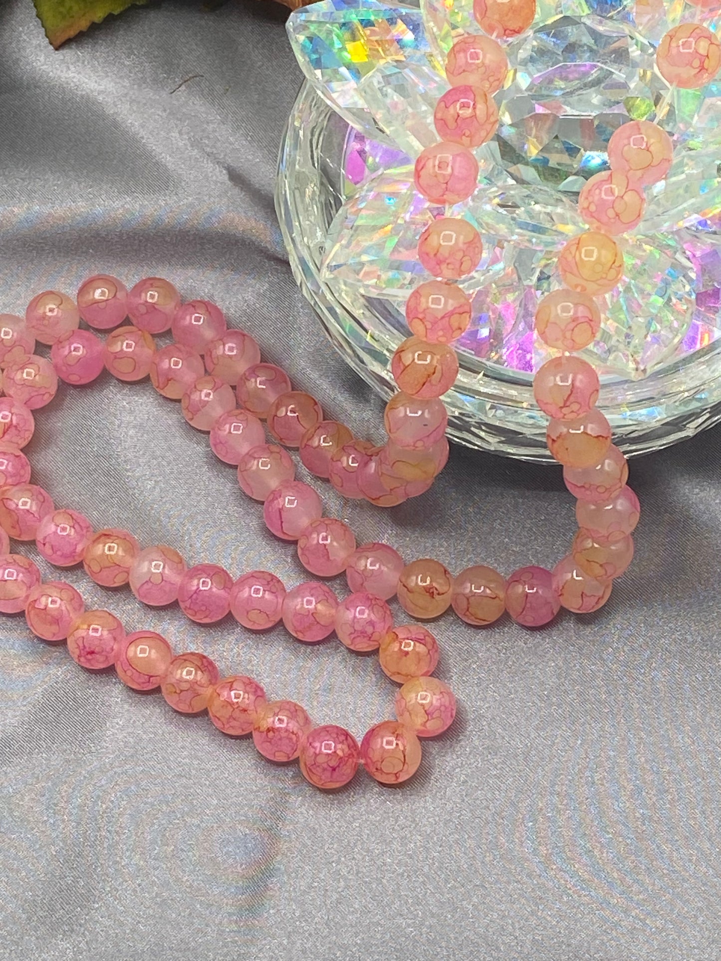 10mm Glass Bead Strands