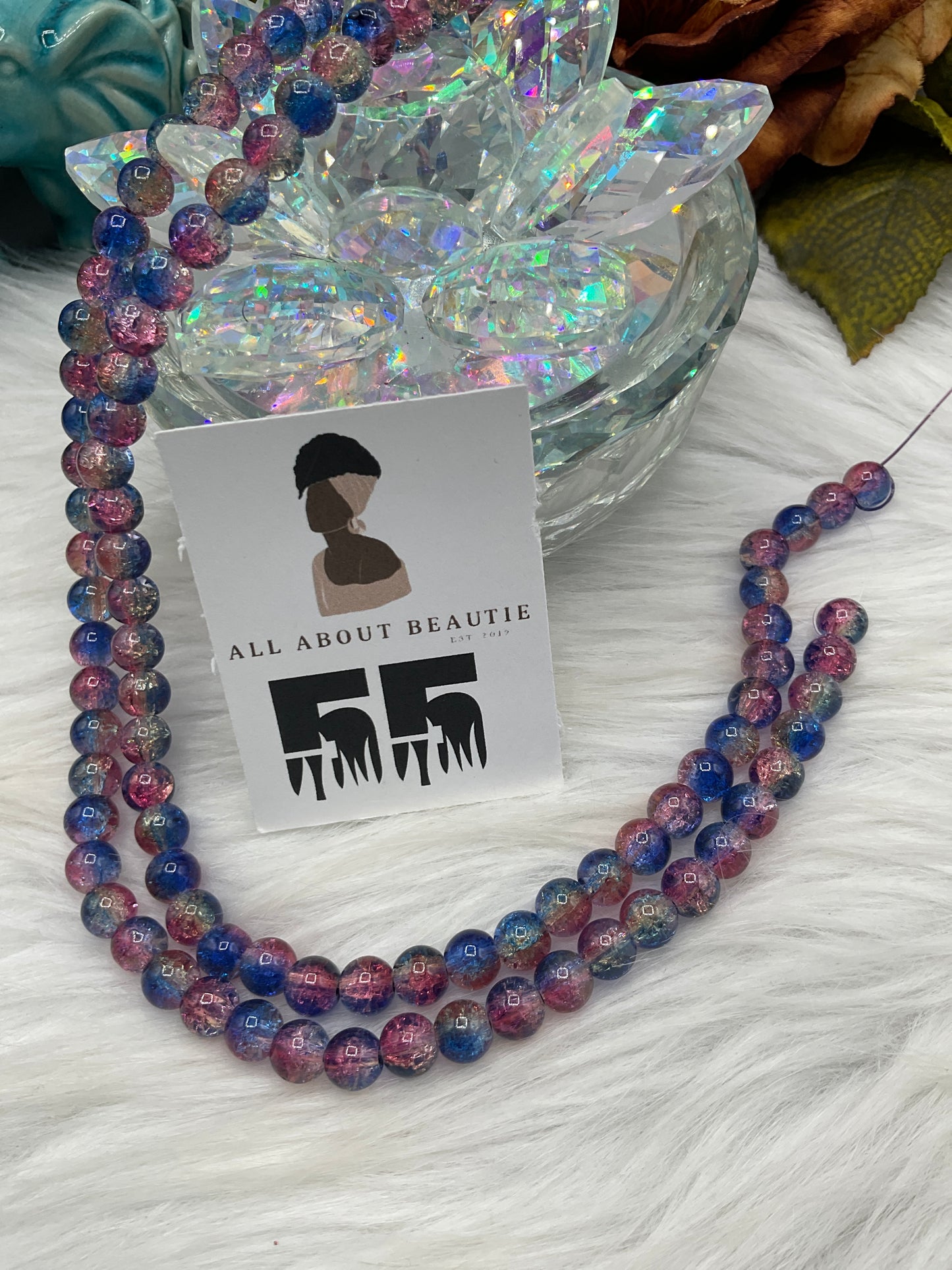8 mm Glass Bead Strands