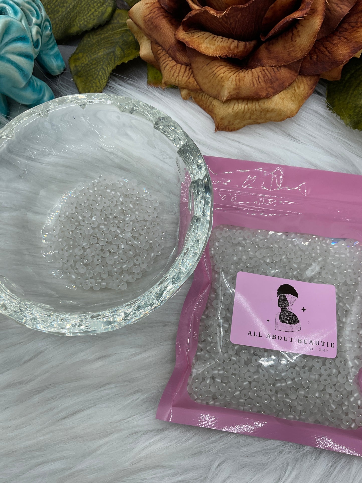Glass seed beads