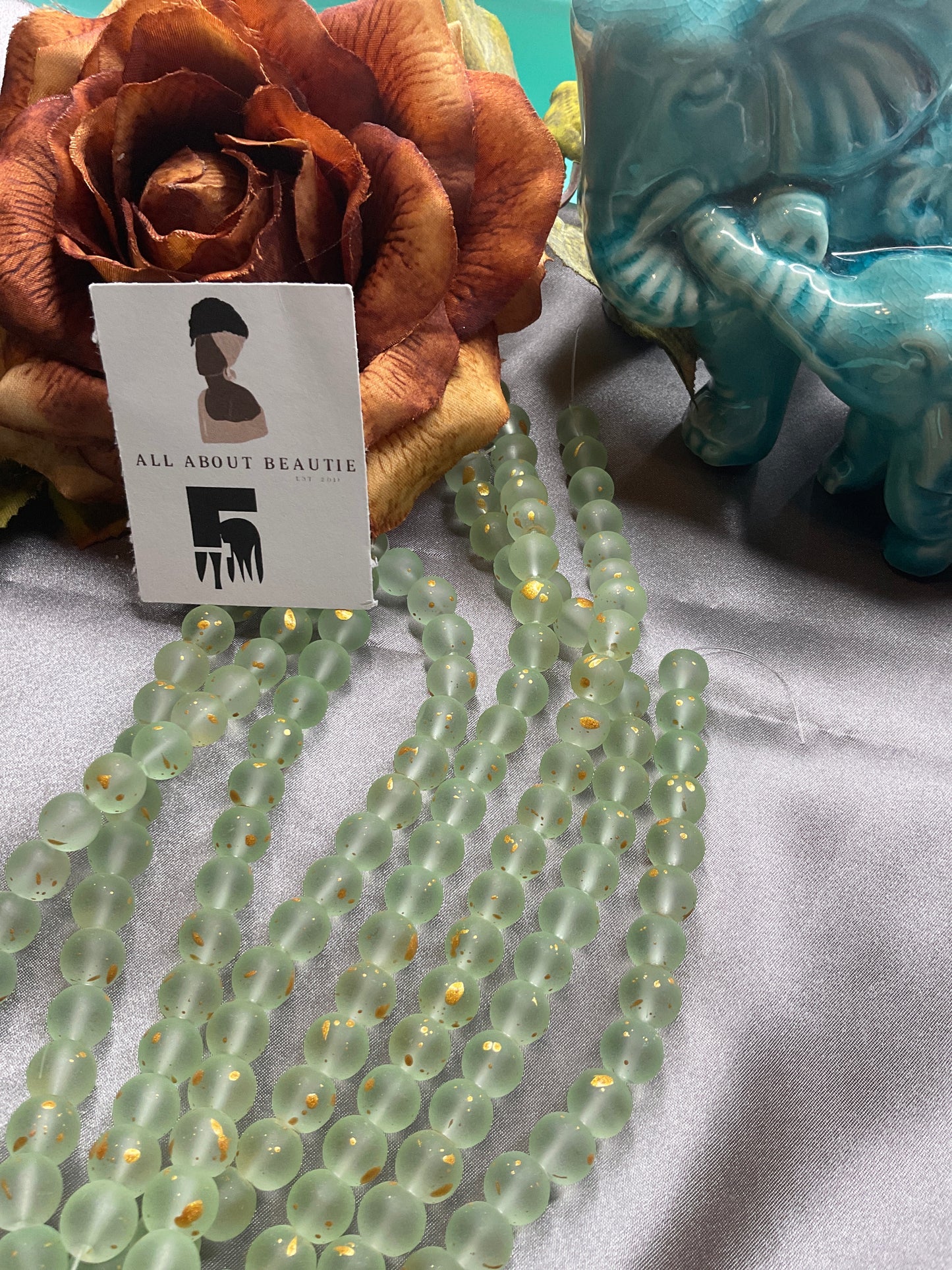 10mm Glass Bead Strands