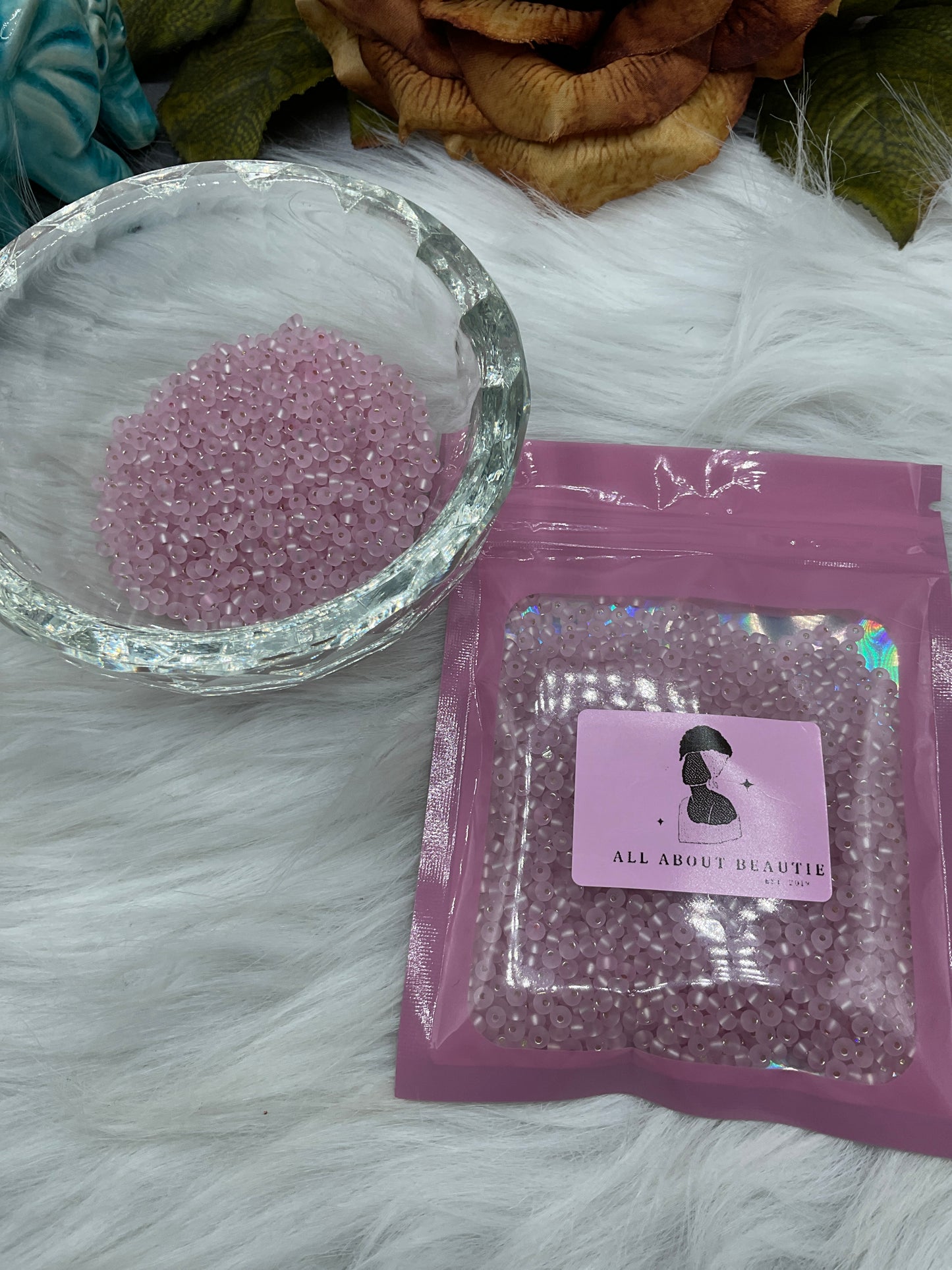 Glass seed beads