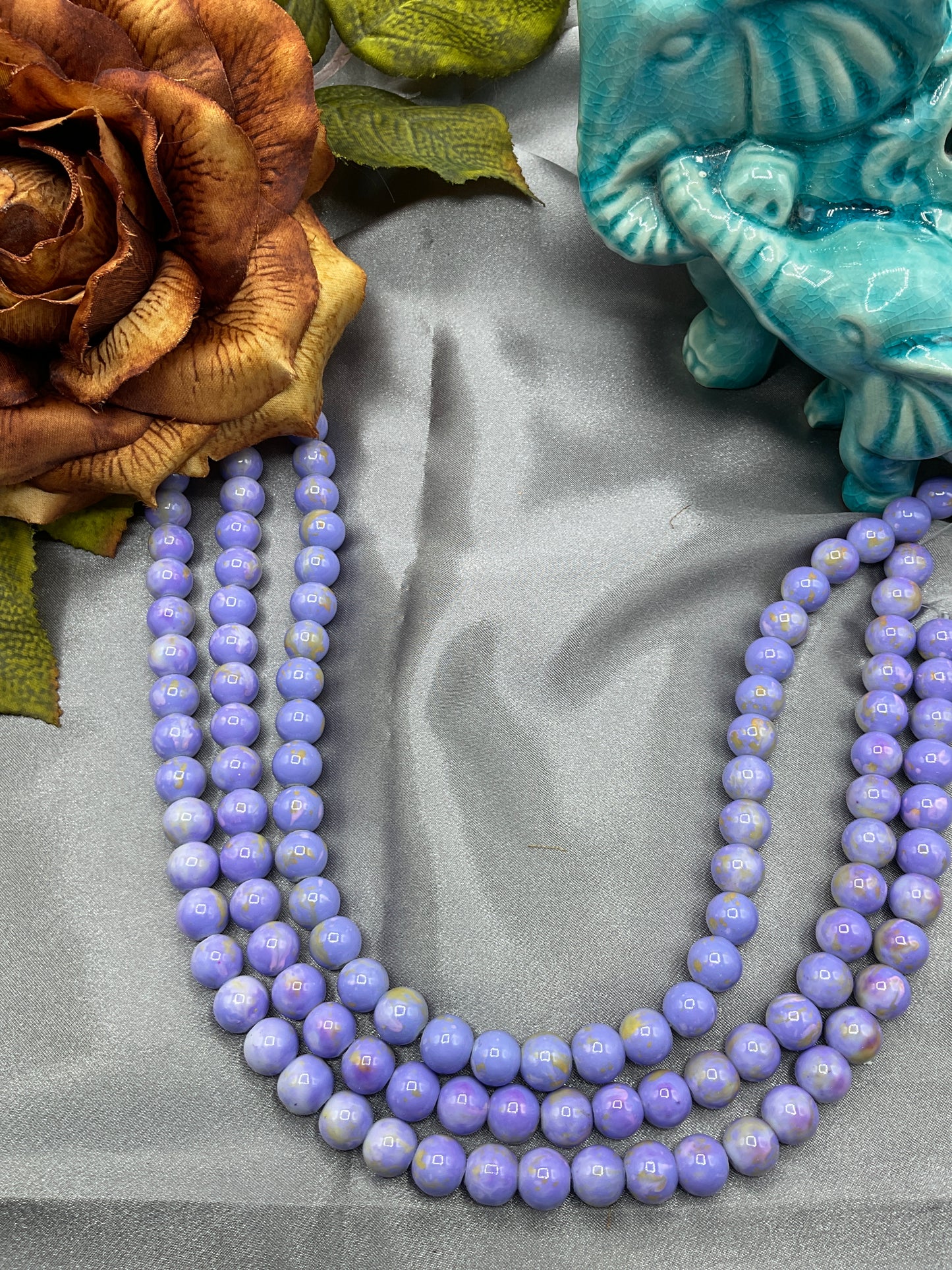 10mm Glass Bead Strands
