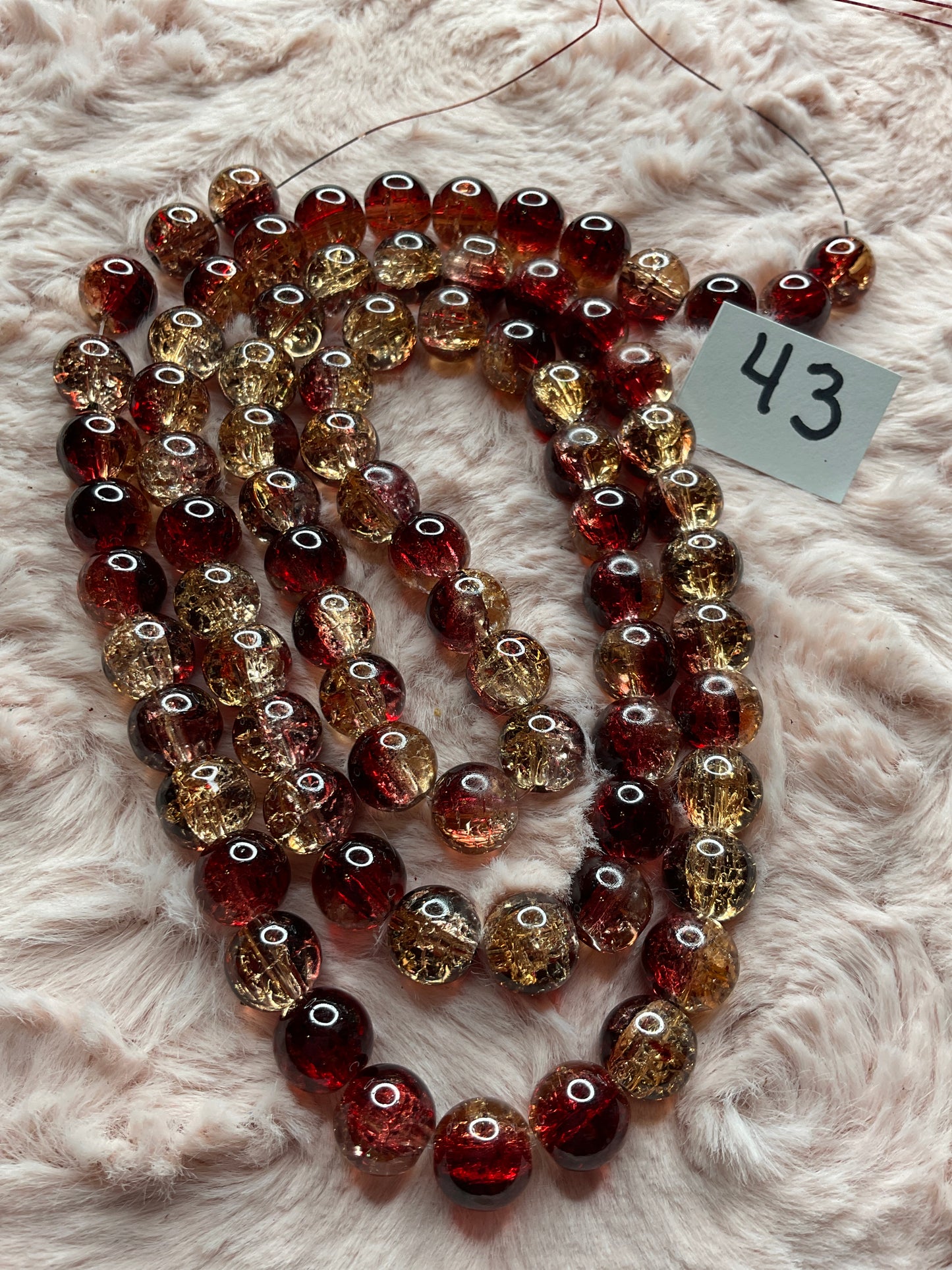 10mm Glass Bead Strands