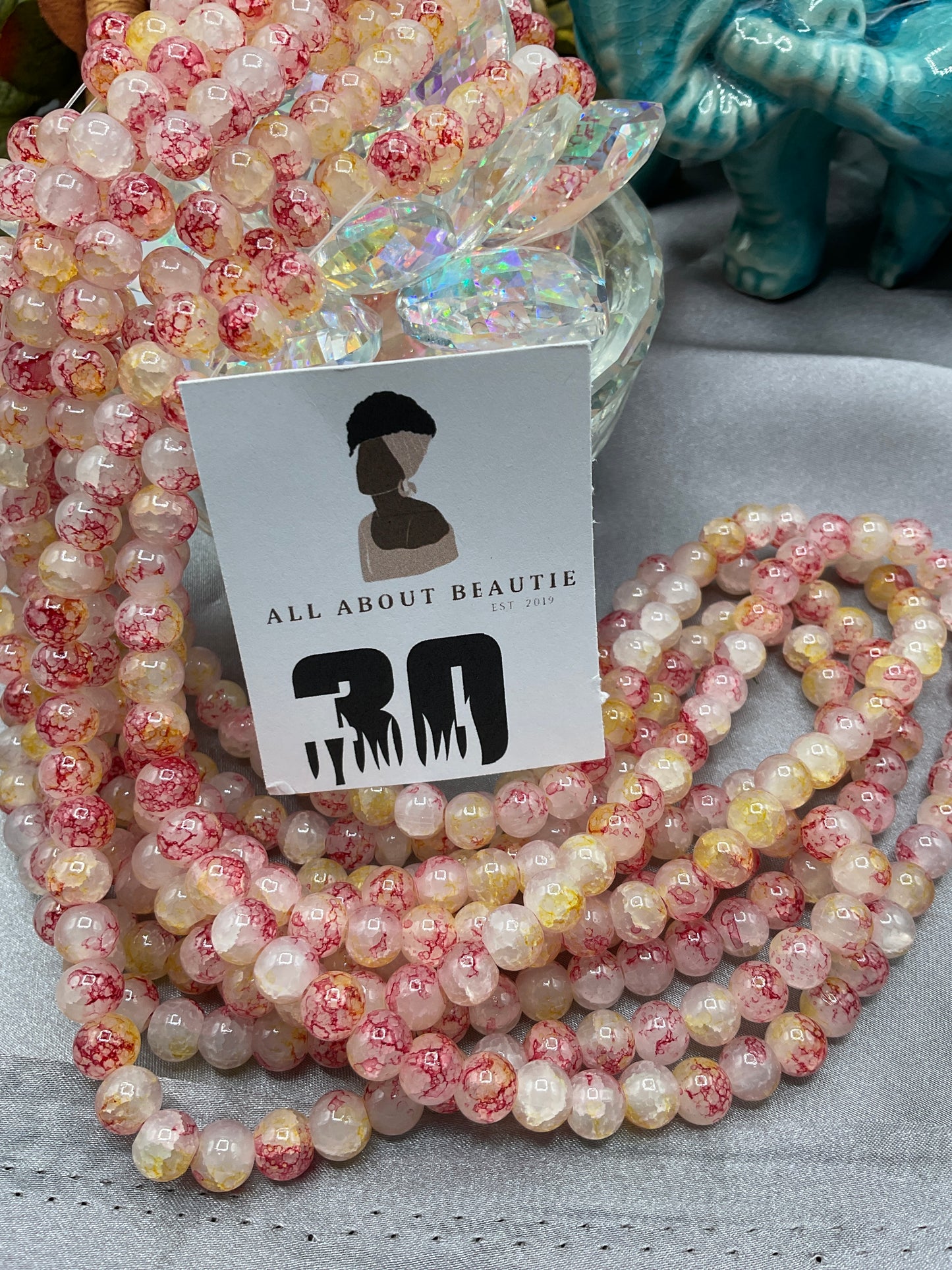 8 mm Glass Bead Strands