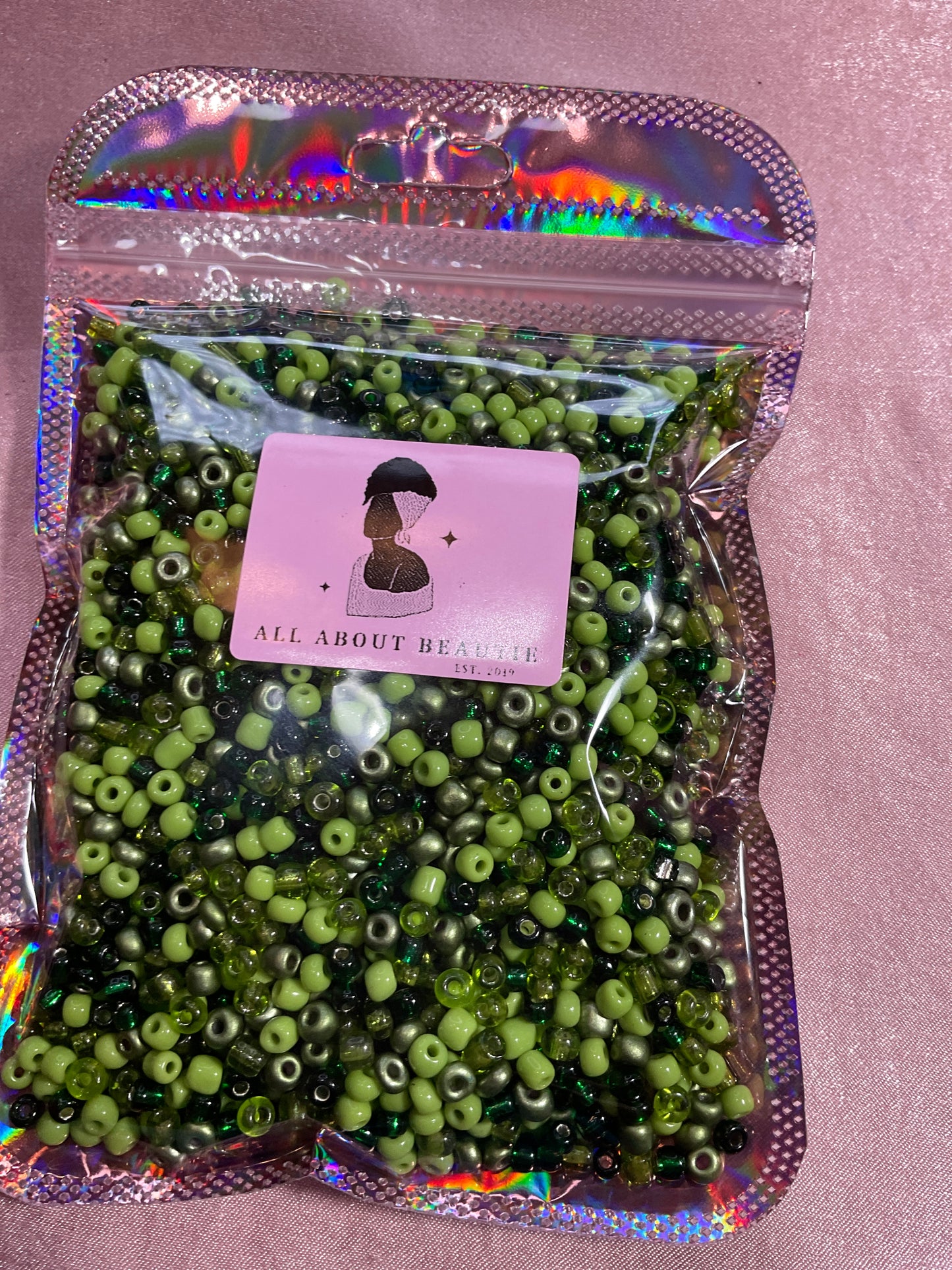 Glass seed beads