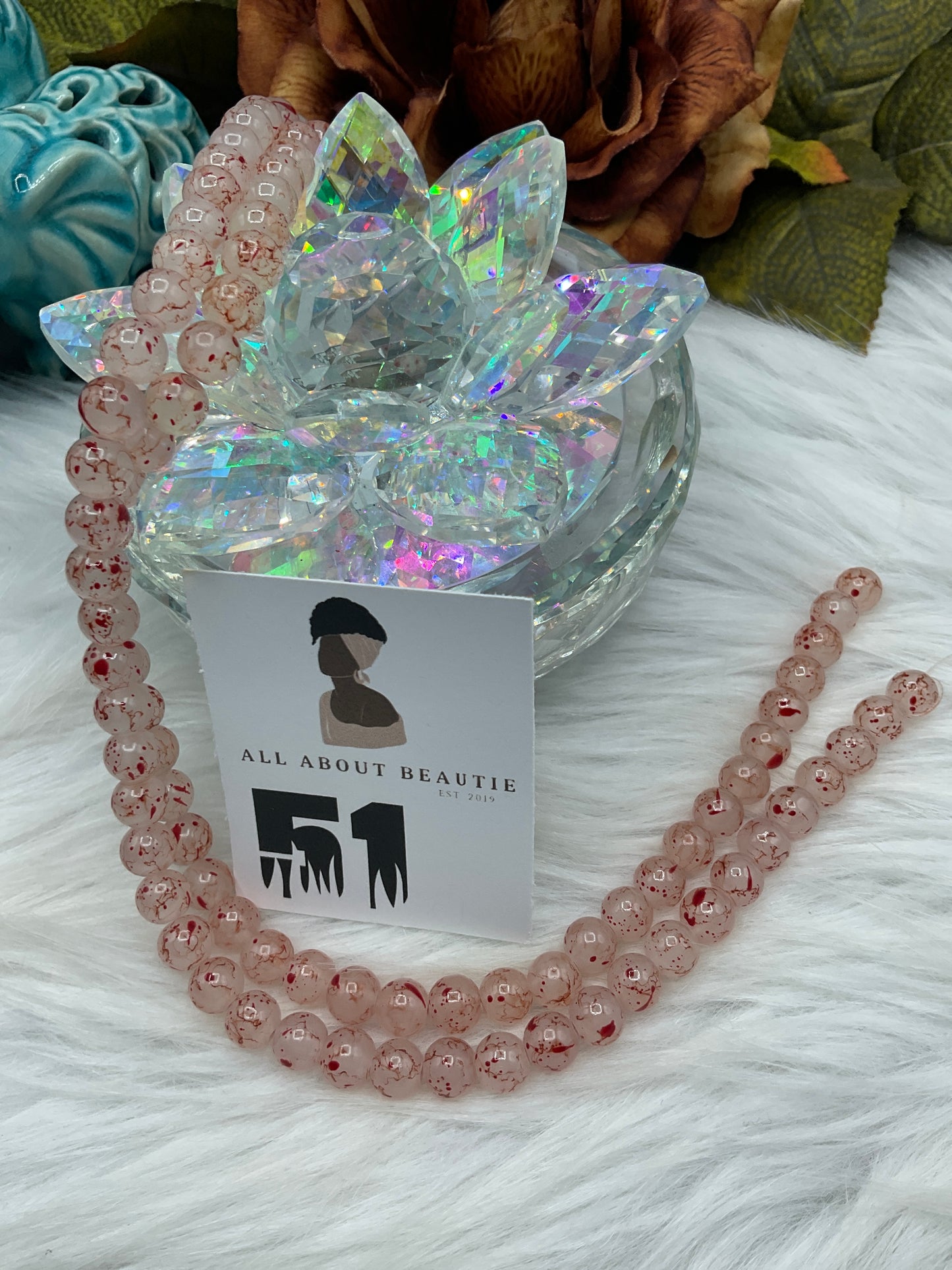 8 mm Glass Bead Strands