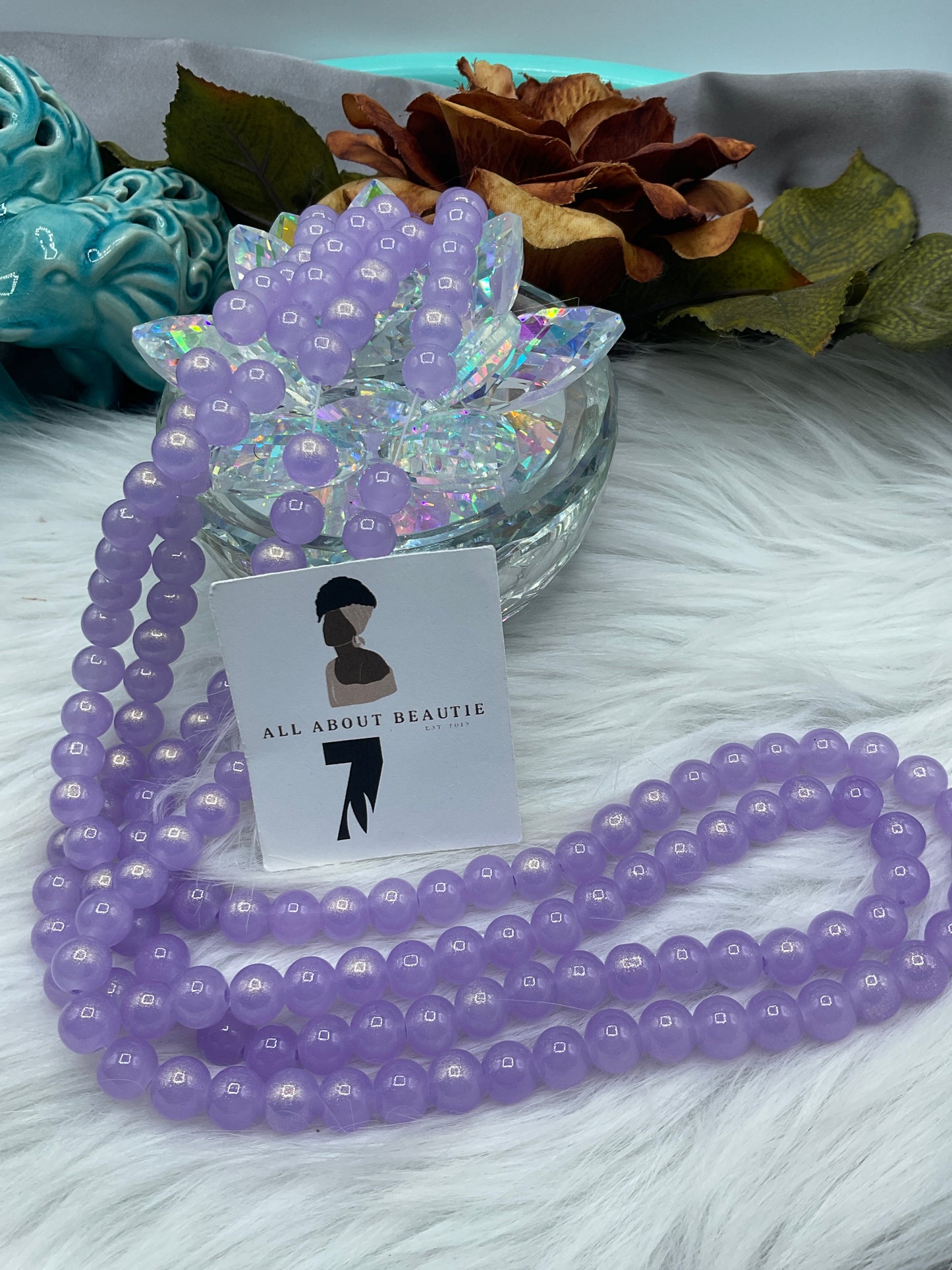 10mm Glass Bead Strands
