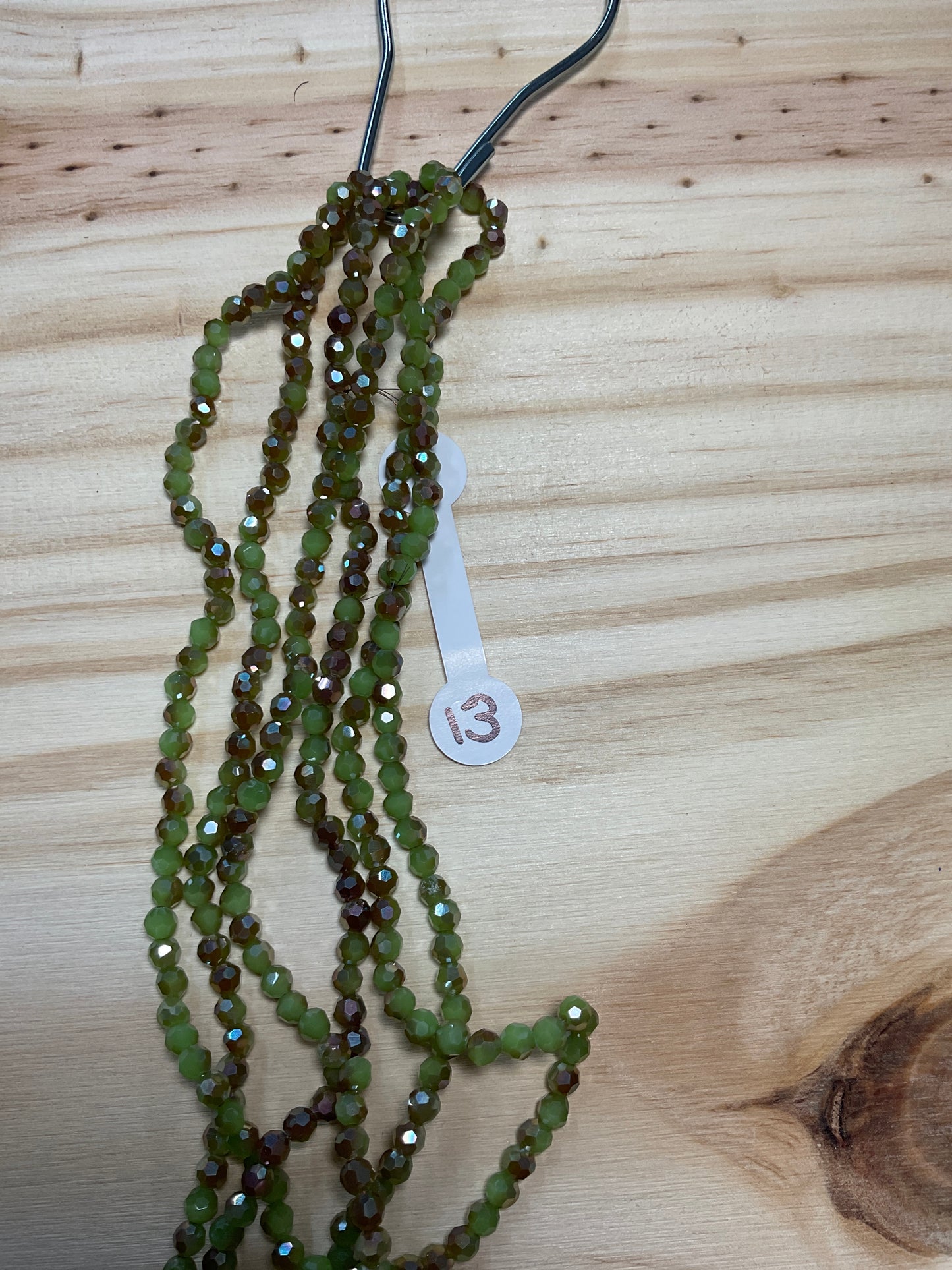 4mm Glass Rondell and Bicone beads