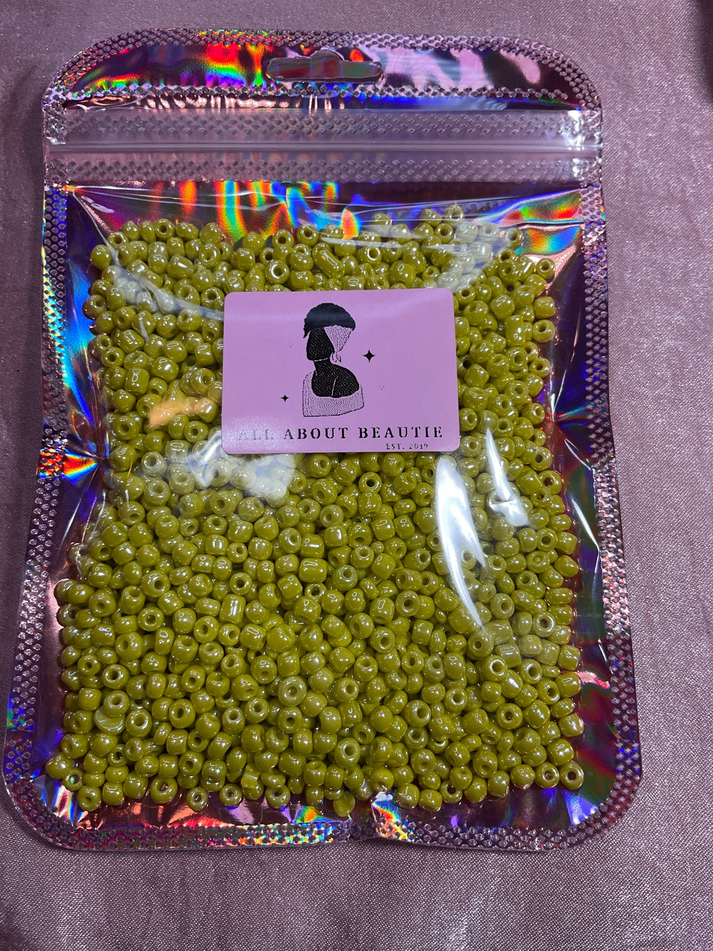 Glass seed beads
