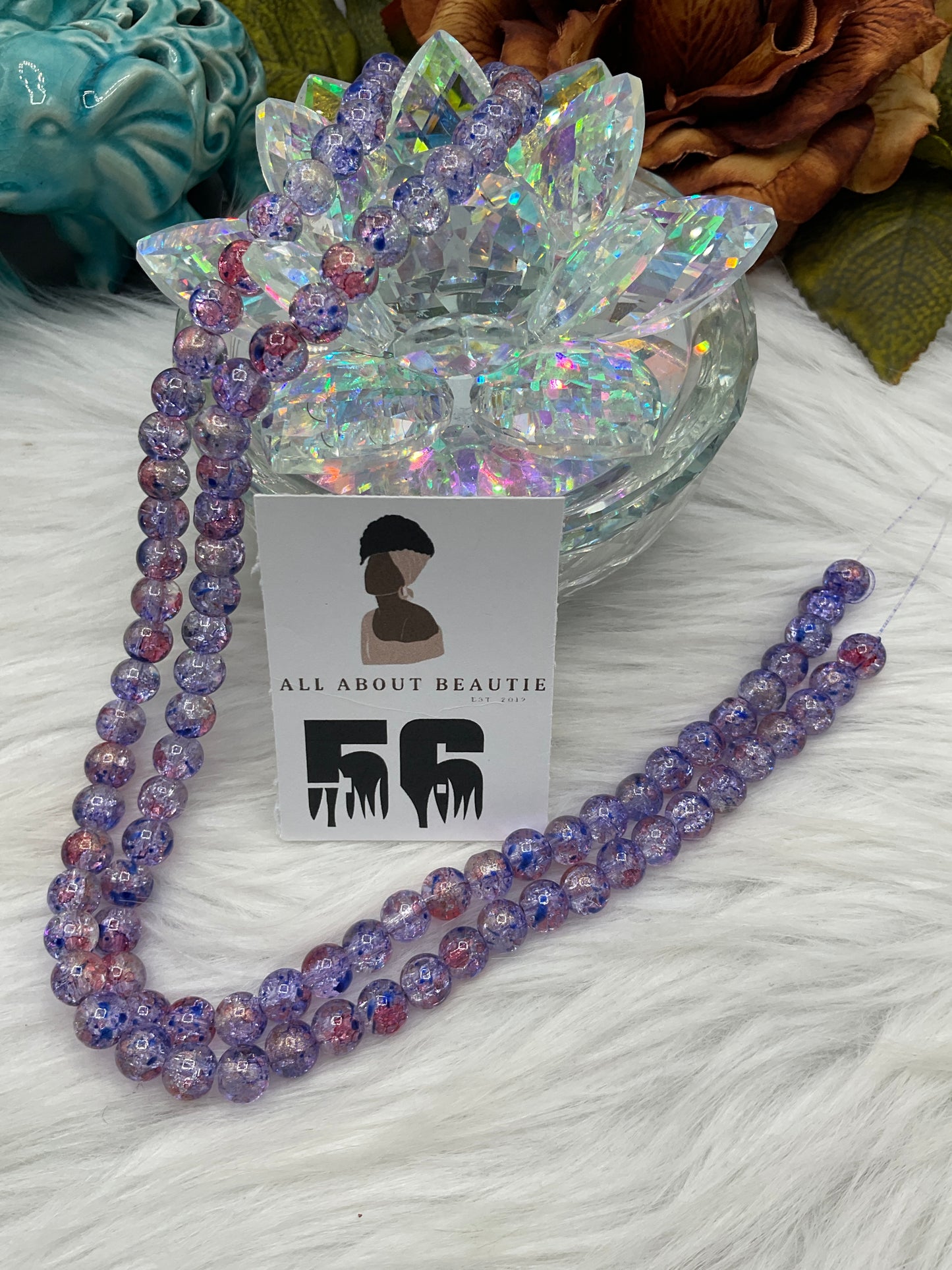 8 mm Glass Bead Strands