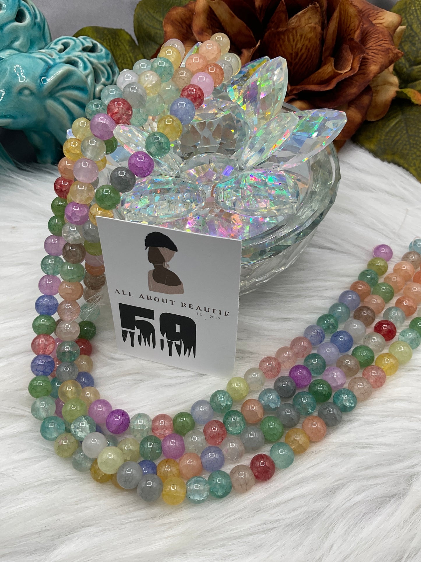 8 mm Glass Bead Strands