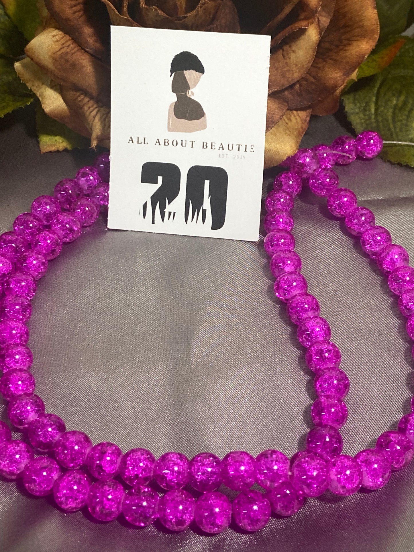 10mm Glass Bead Strands
