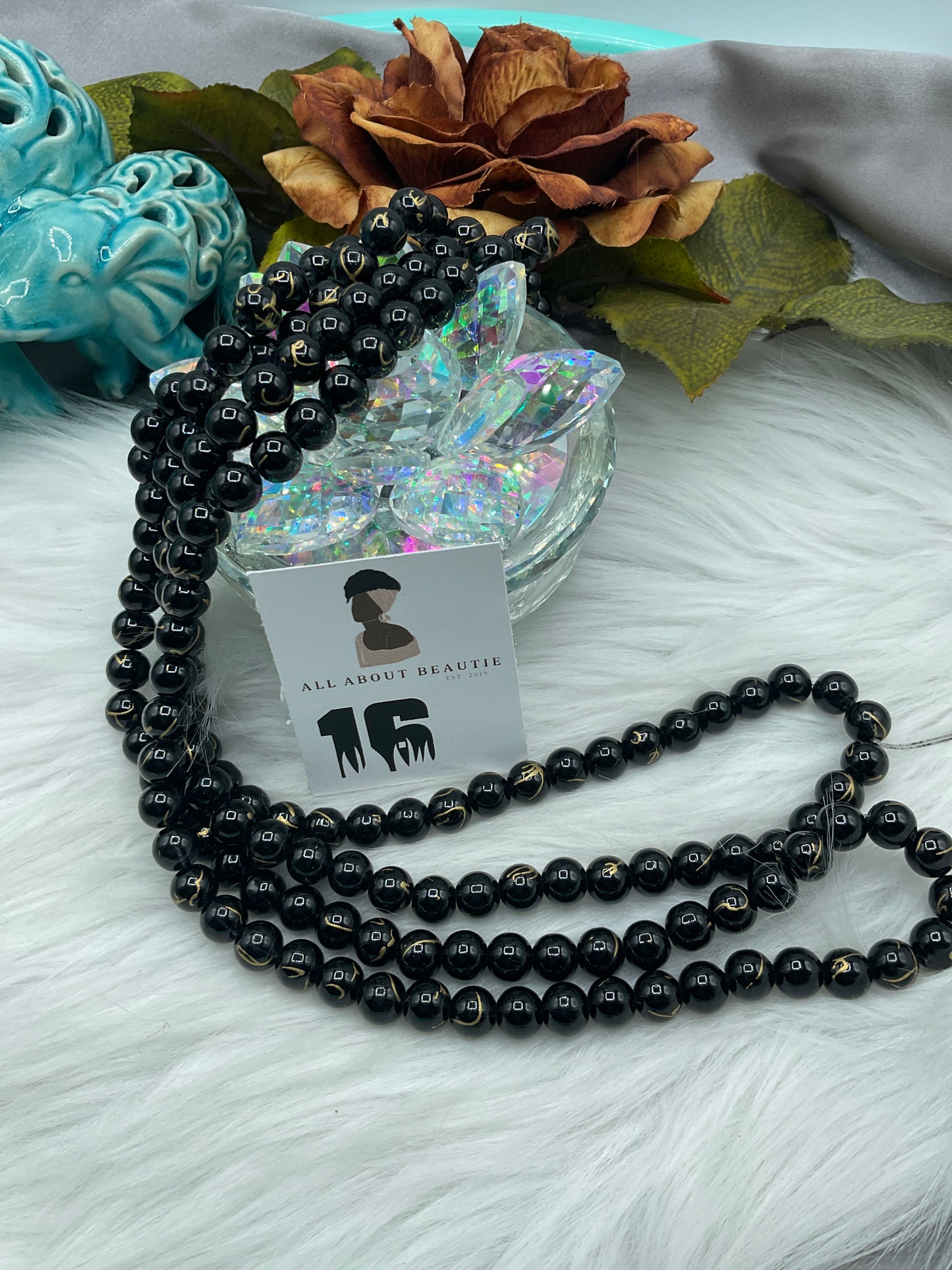 10mm Glass Bead Strands