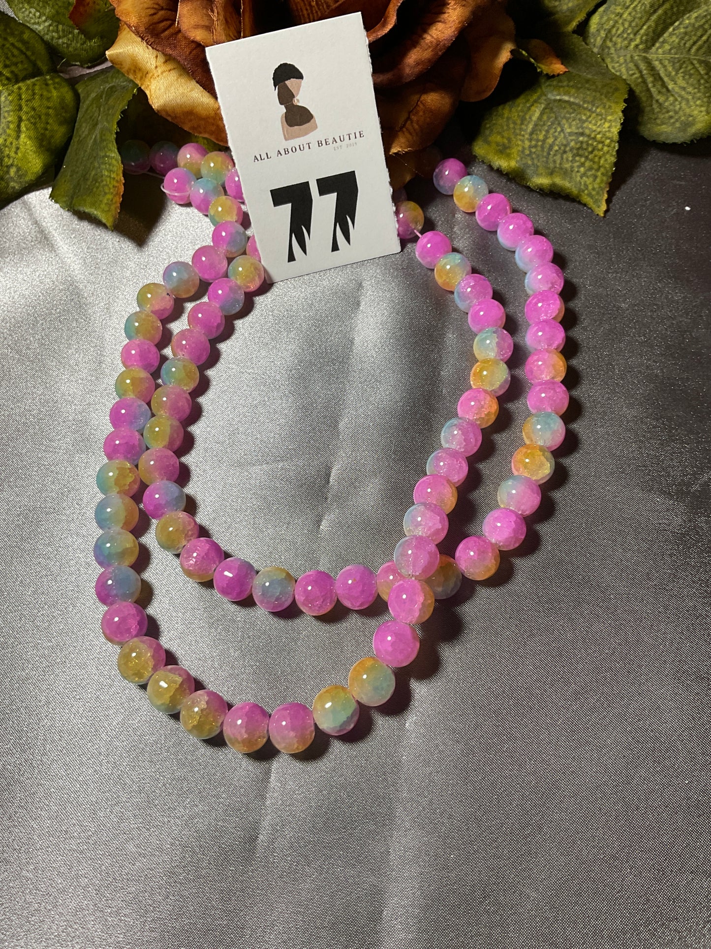 10mm Glass Bead Strands