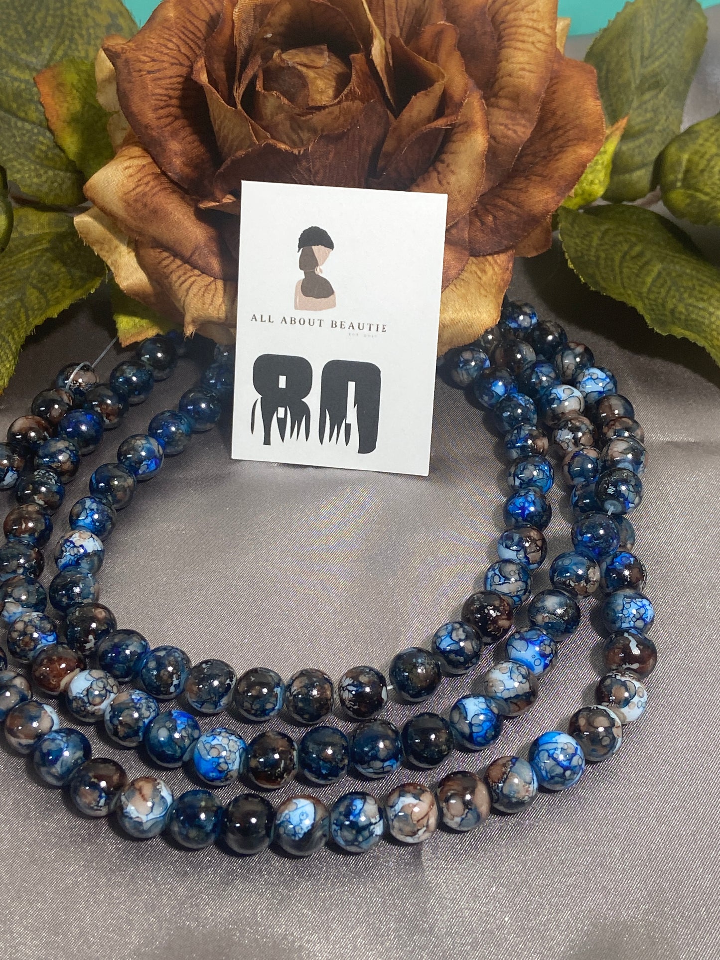 10mm Glass Bead Strands