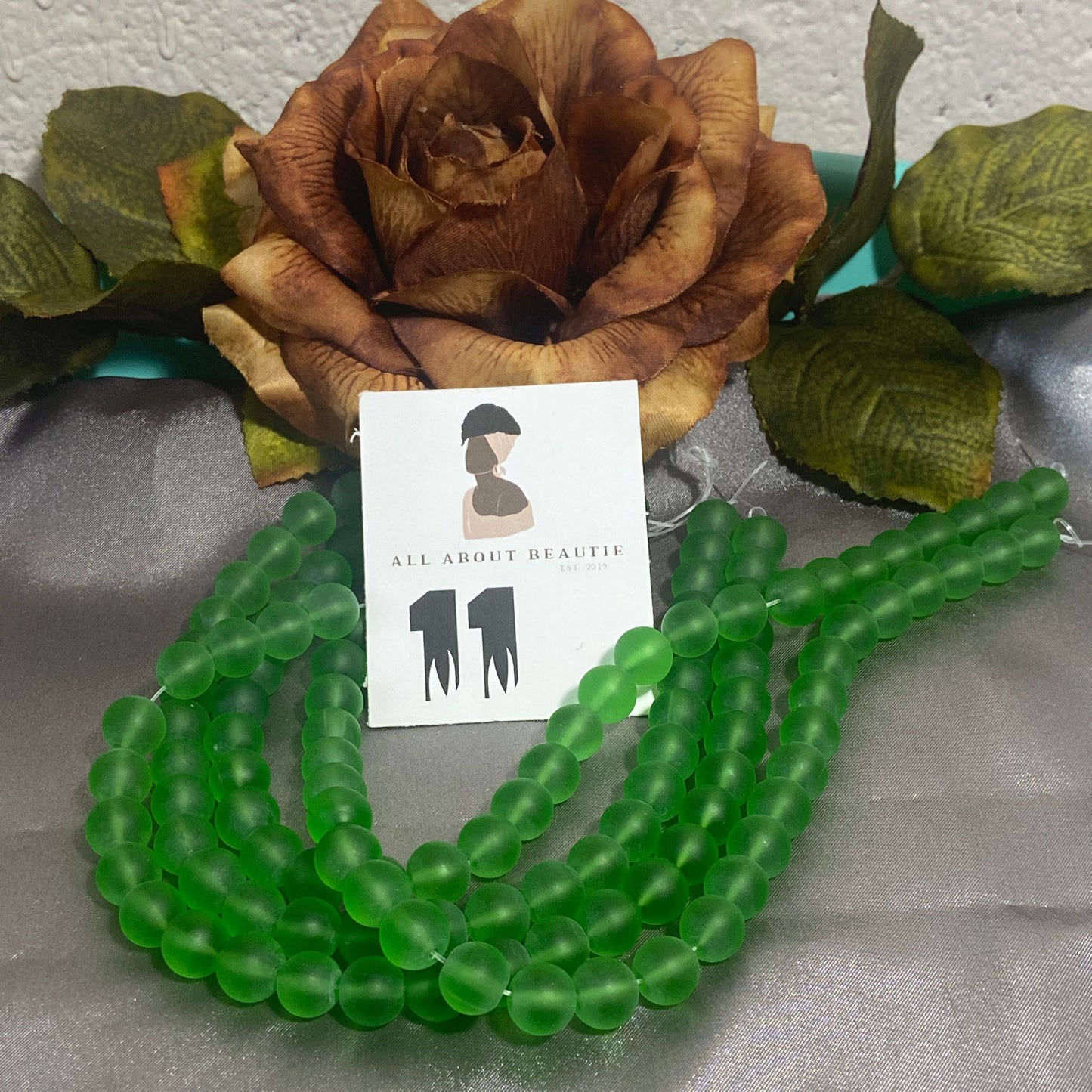 10mm Glass Bead Strands