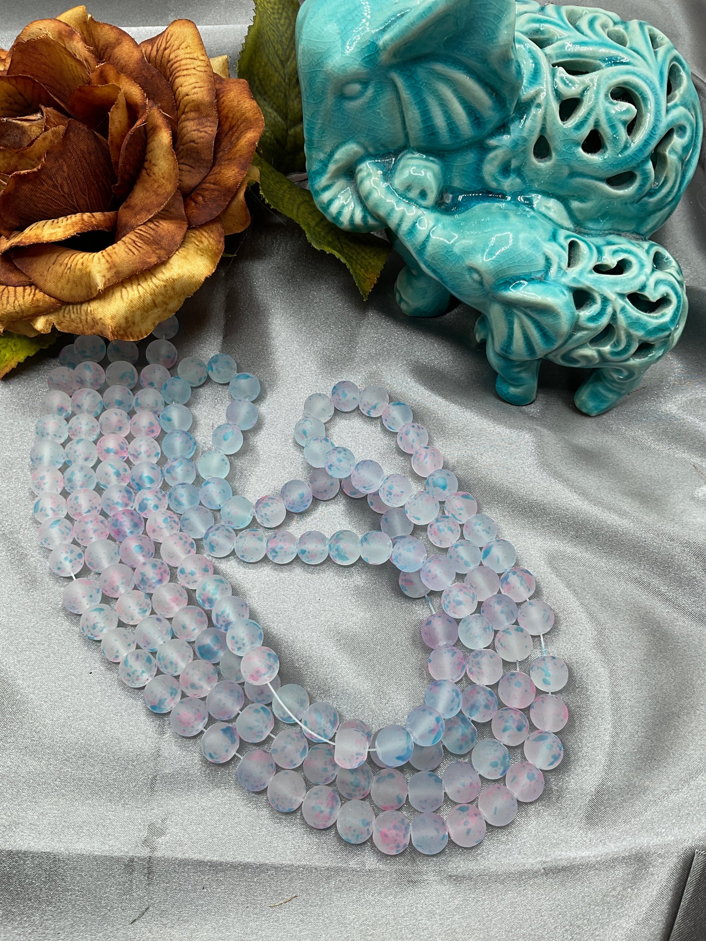 10mm Glass Bead Strands