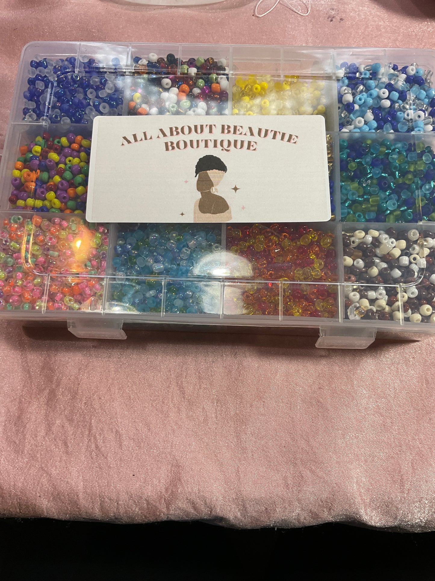 Glass seed beads