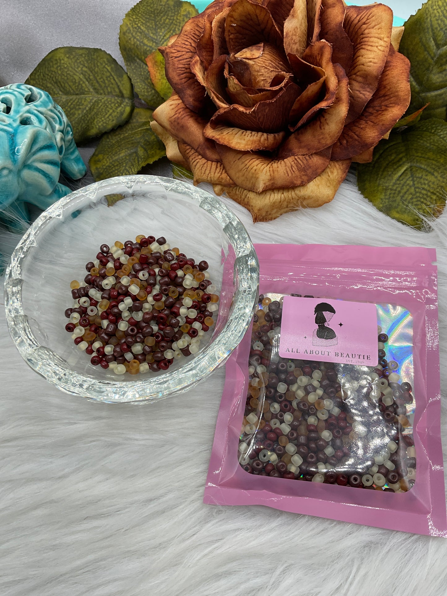 Glass seed beads