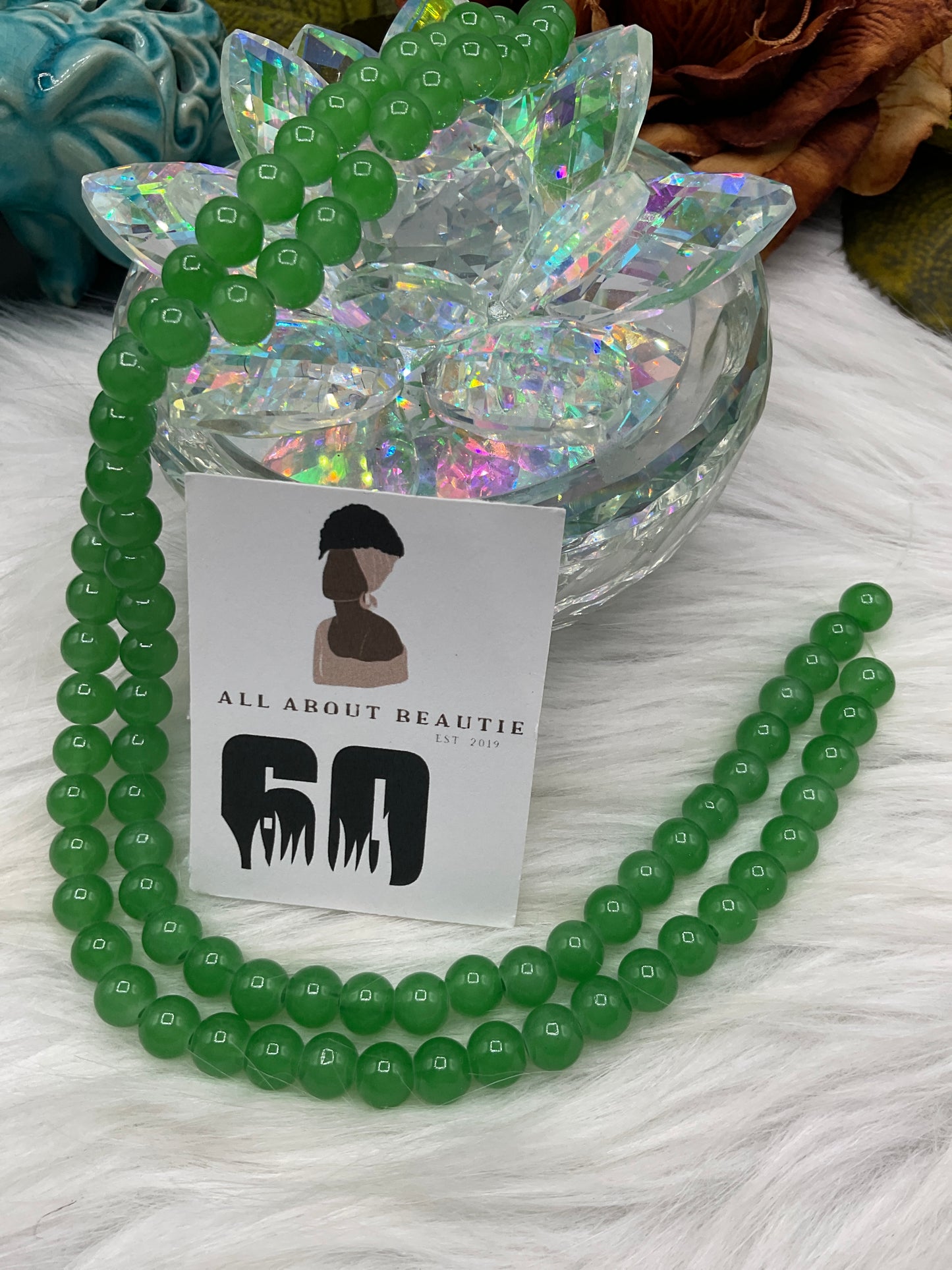8 mm Glass Bead Strands