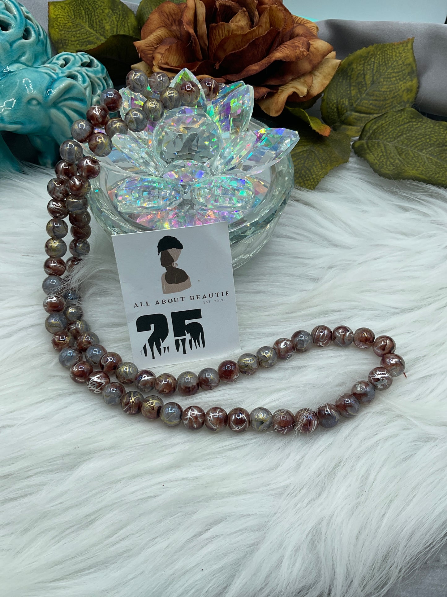 10mm Glass Bead Strands