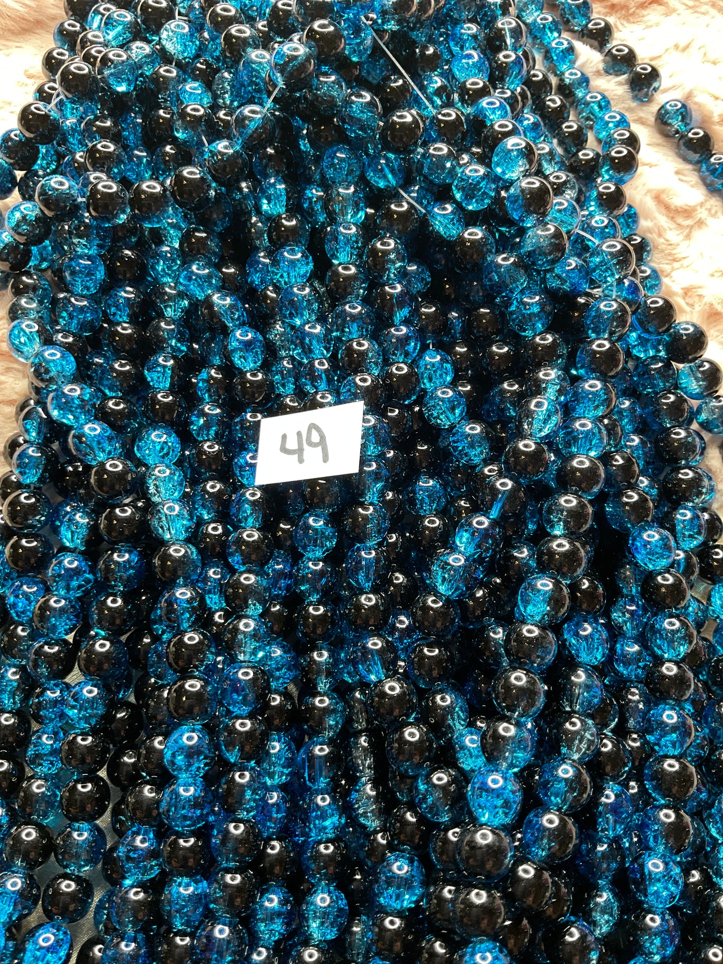 10mm Glass Bead Strands