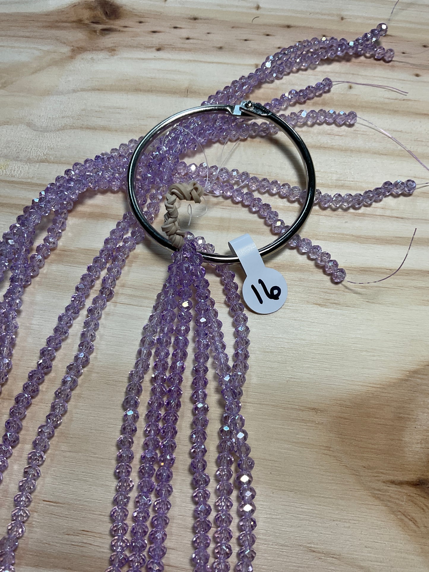4mm Glass Rondell and Bicone beads