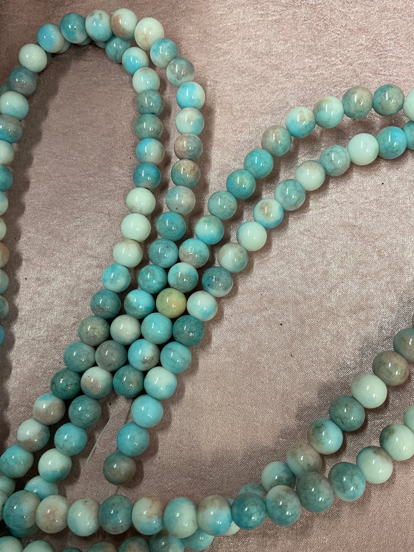 10mm Glass Bead Strands