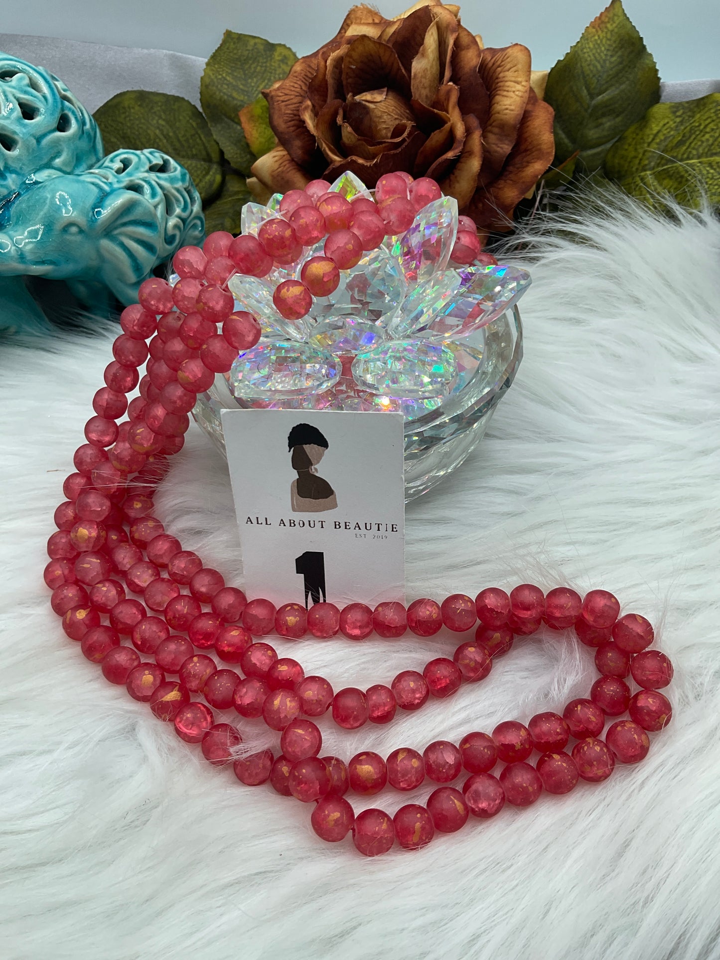 10mm Glass Bead Strands