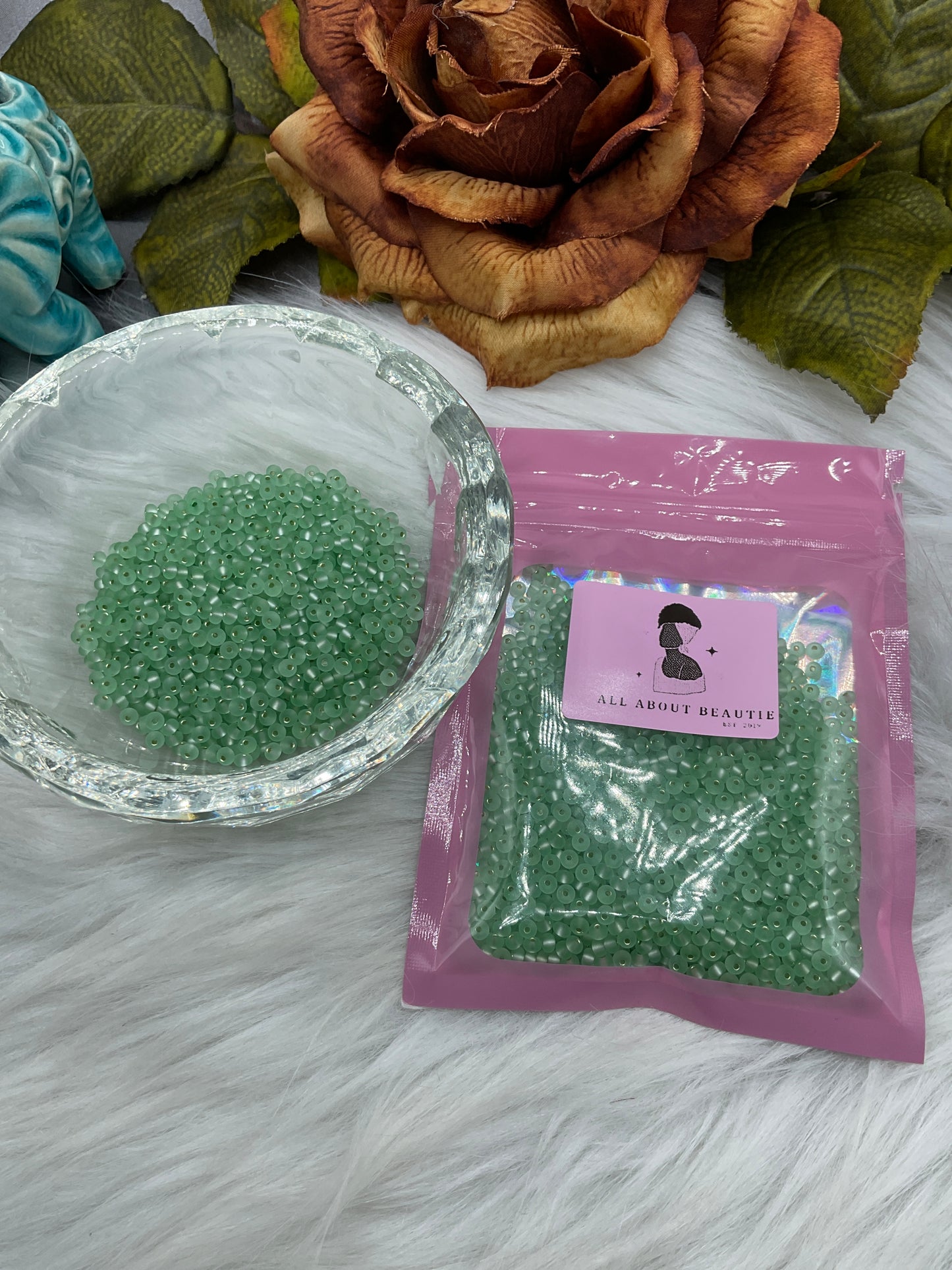 Glass seed beads