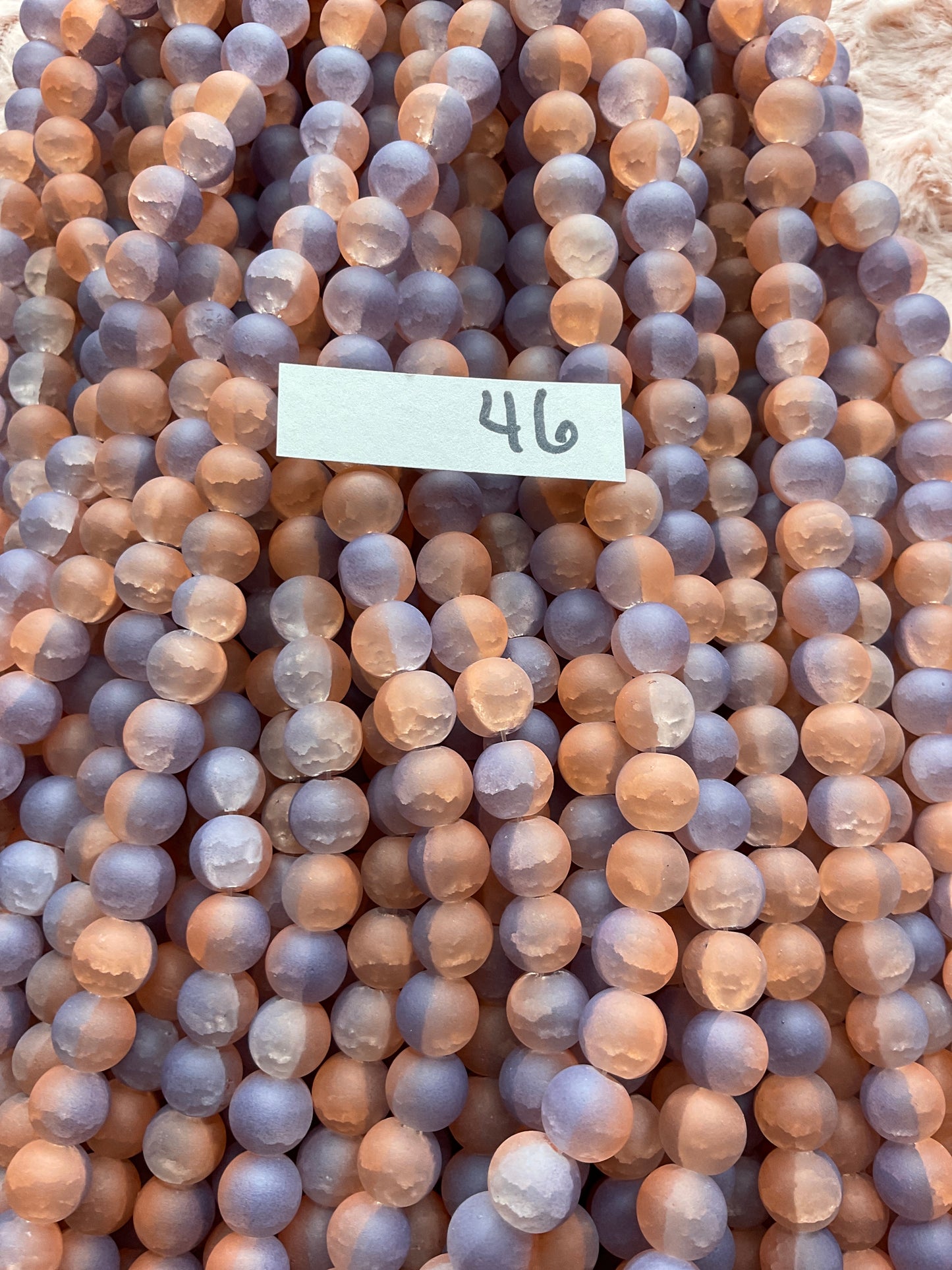 10mm Glass Bead Strands