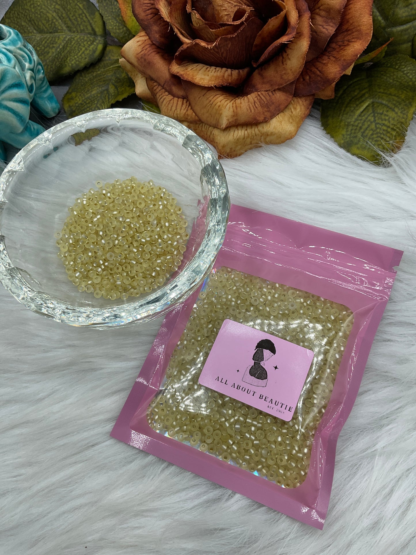 Glass seed beads