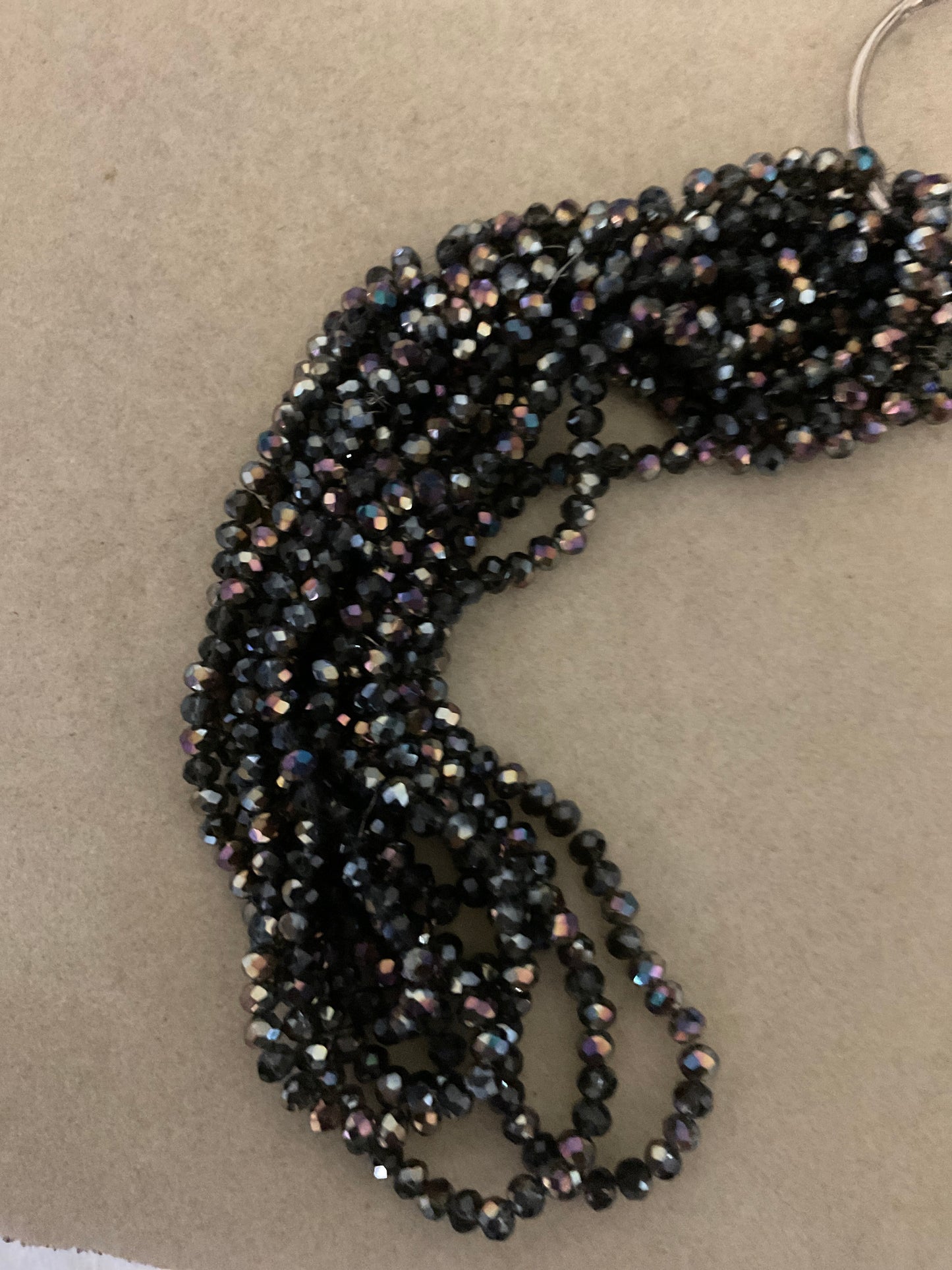 6mm Glass Rondelle and round beads