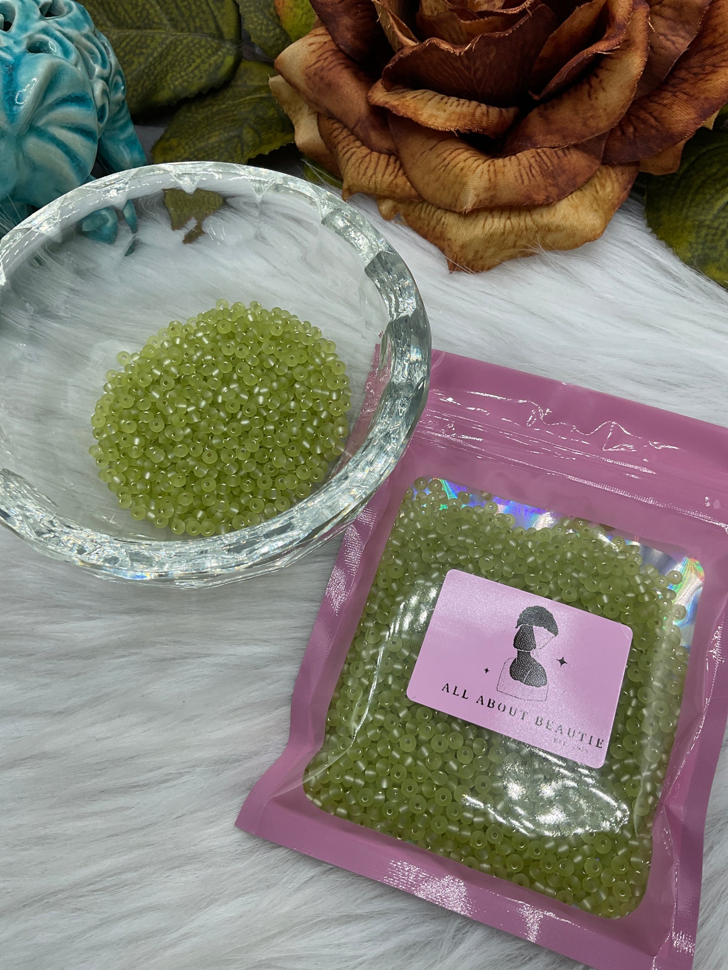 Glass seed beads
