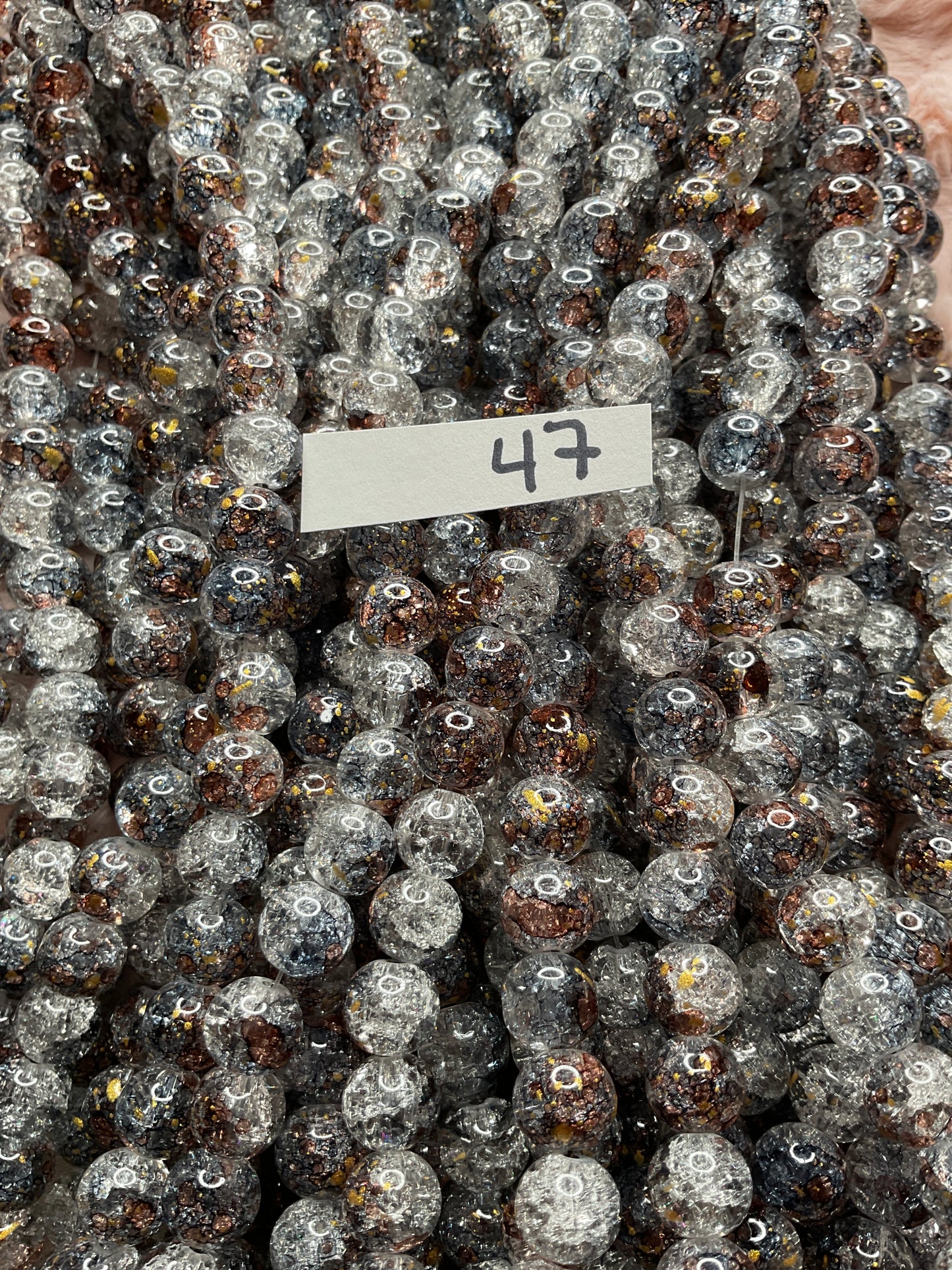 10mm Glass Bead Strands