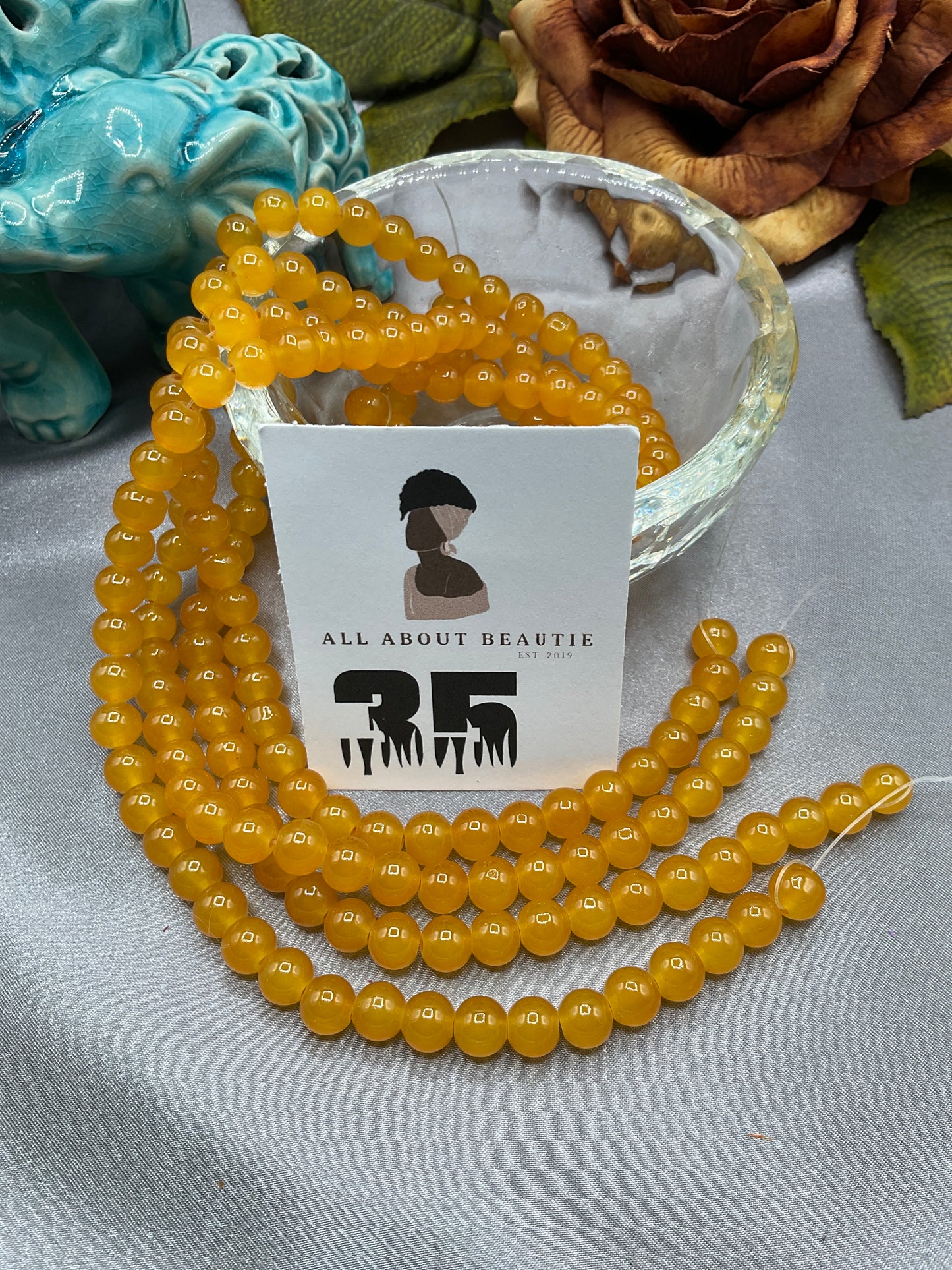8 mm Glass Bead Strands