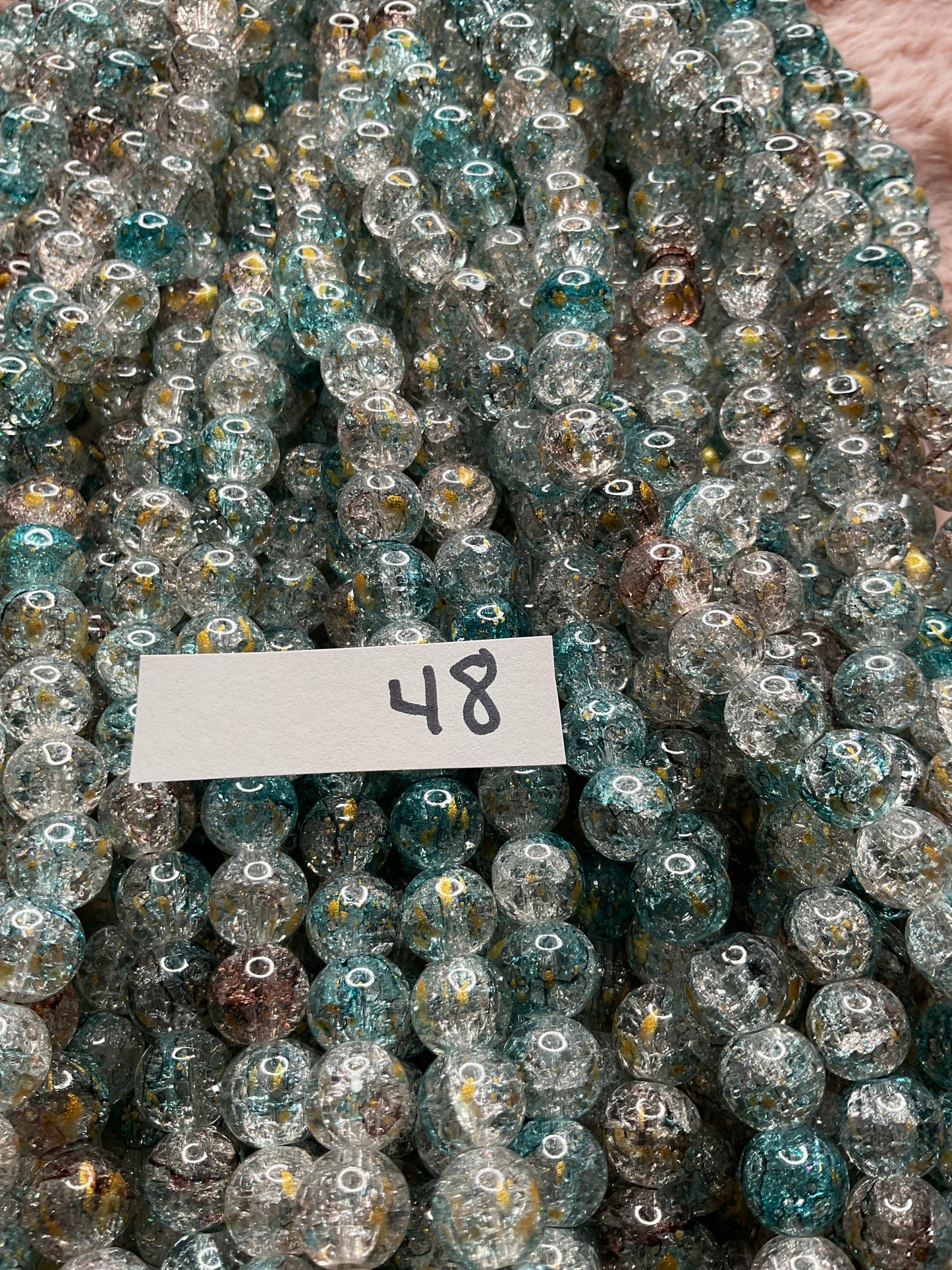 10mm Glass Bead Strands