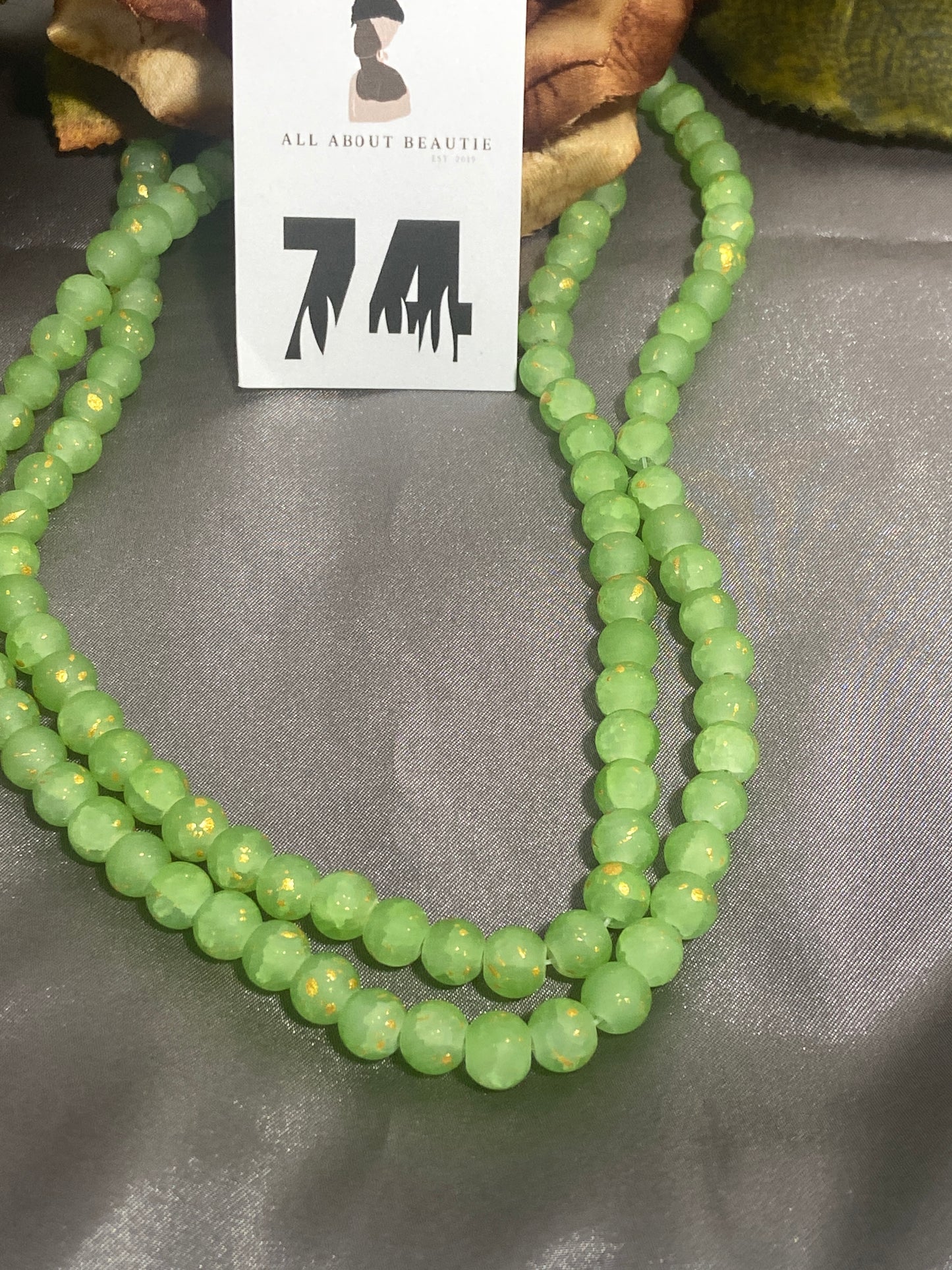 8mm Moonstone and other Glass Bead Strands