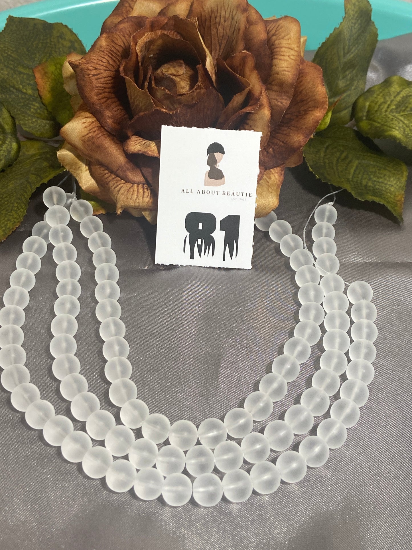 10mm Glass Bead Strands