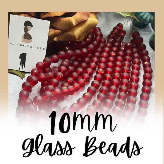 10mm Glass Bead Strands