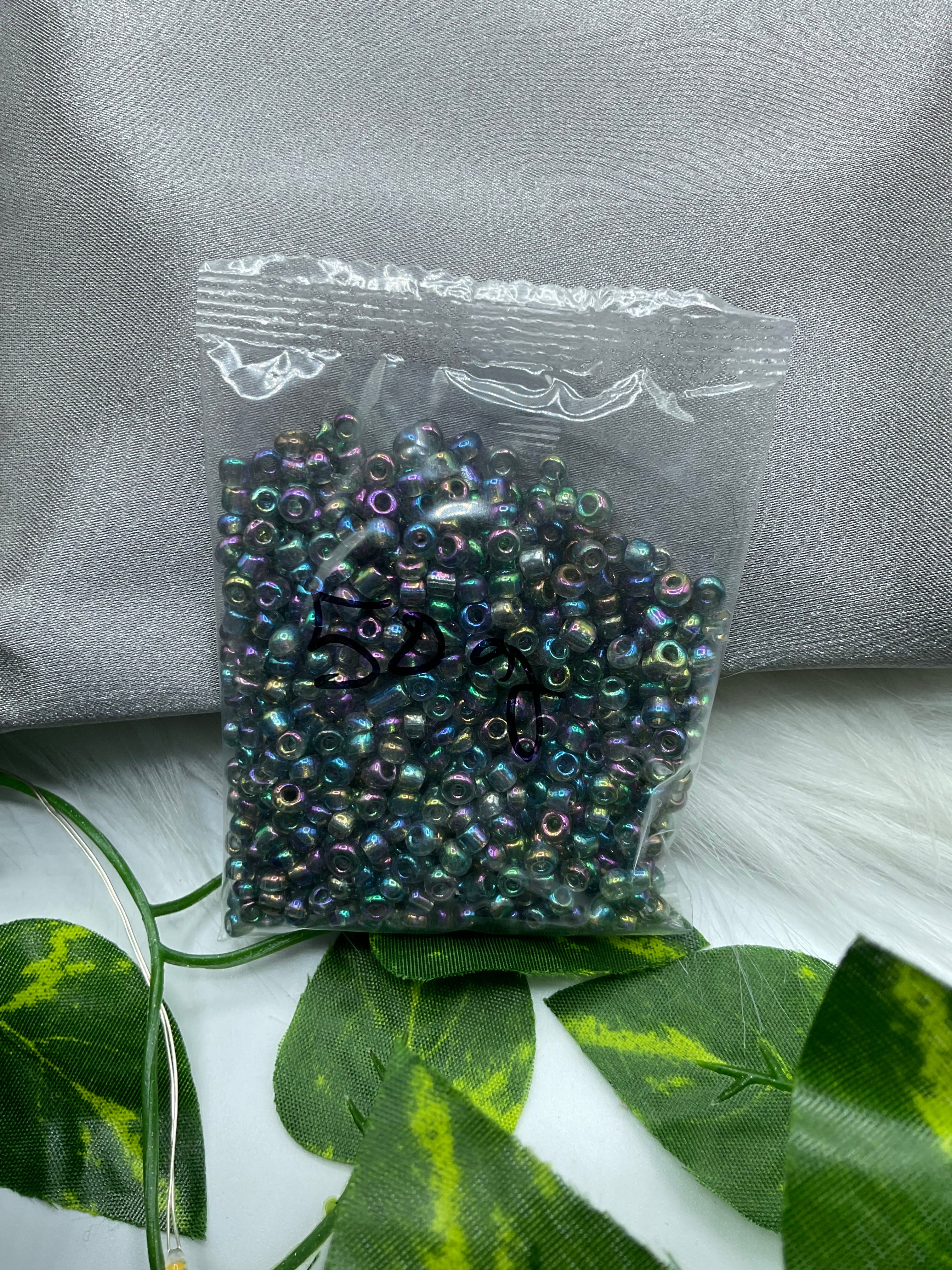 Glass seed beads